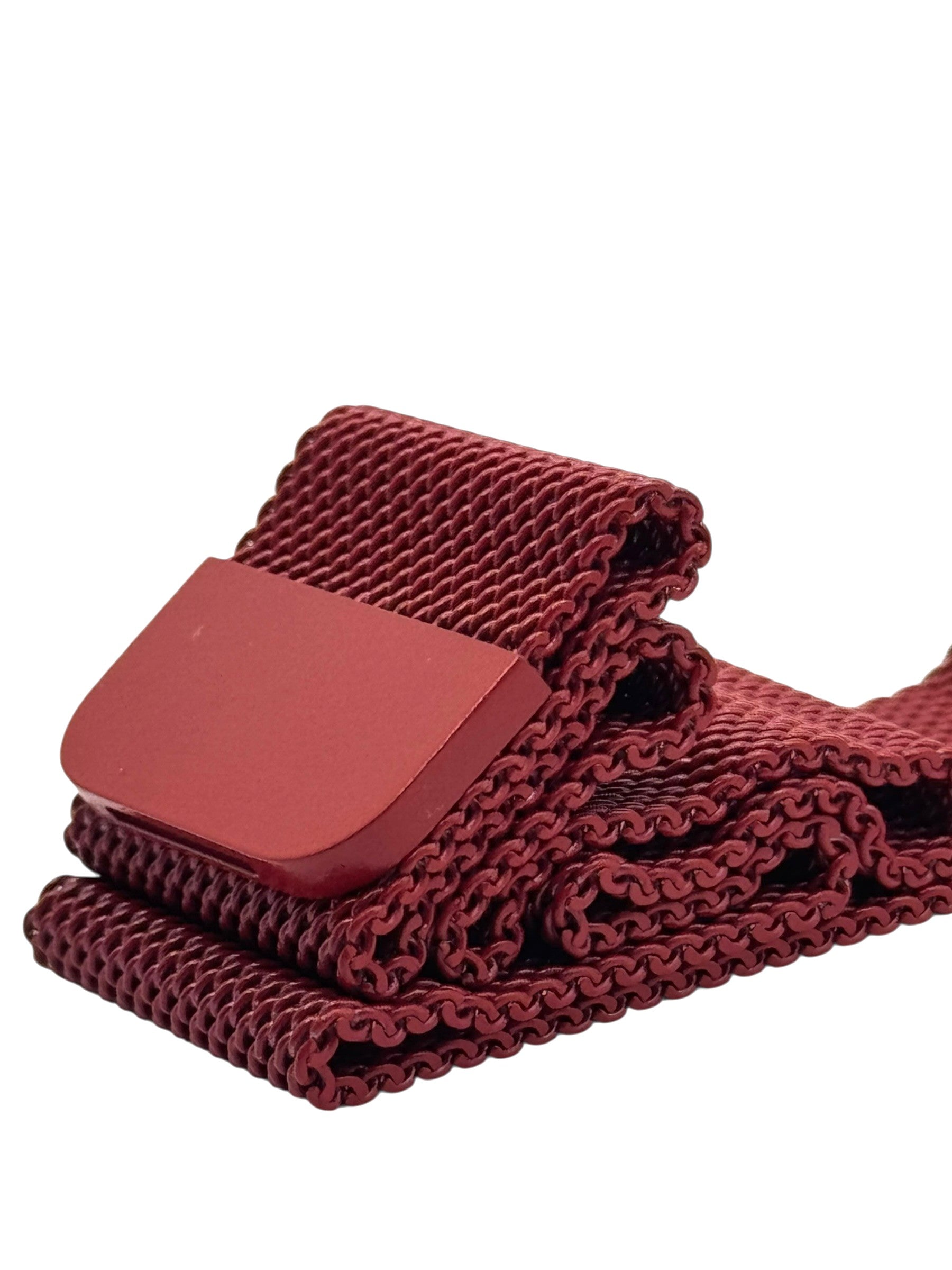 Correa para Apple Watch malla metalica con iman color Rojo