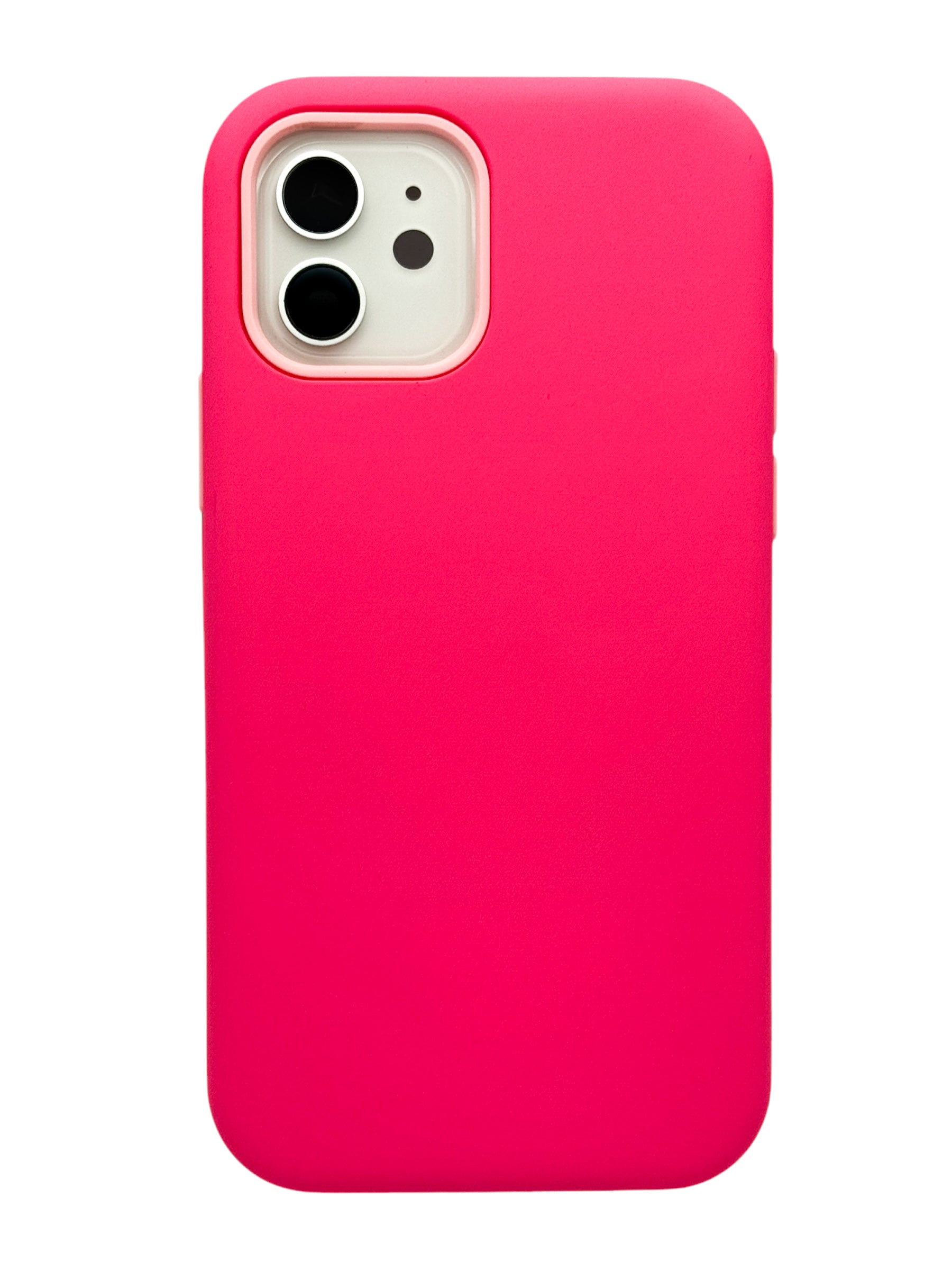 Funda Para iPhone 12 (6.1) Y 12 Pro (6.1) con marco frontal desarmable color rosa