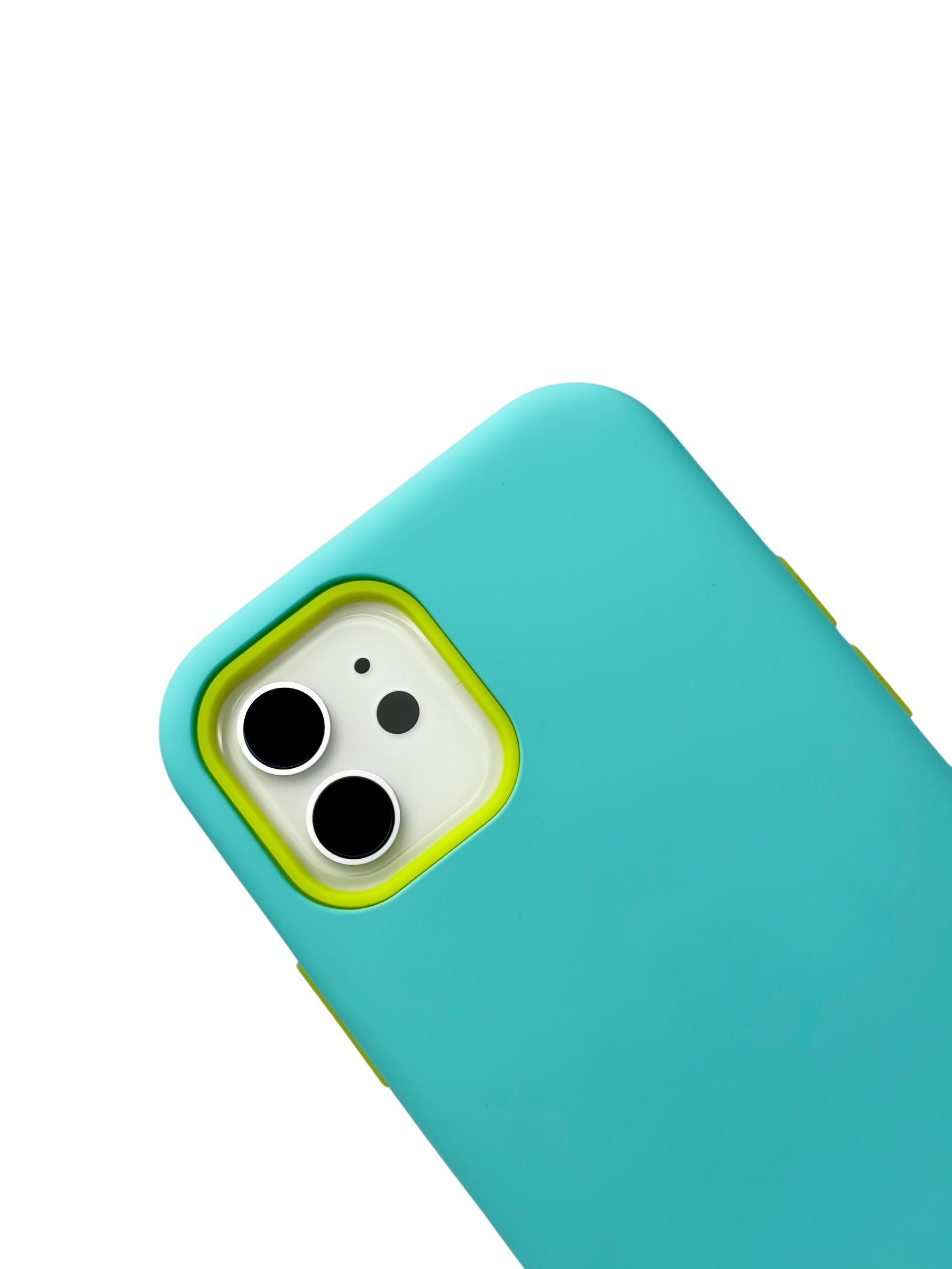 Funda Para iPhone 12 (6.1) Y 12 Pro (6.1) con marco frontal desarmable color Azul turquesa