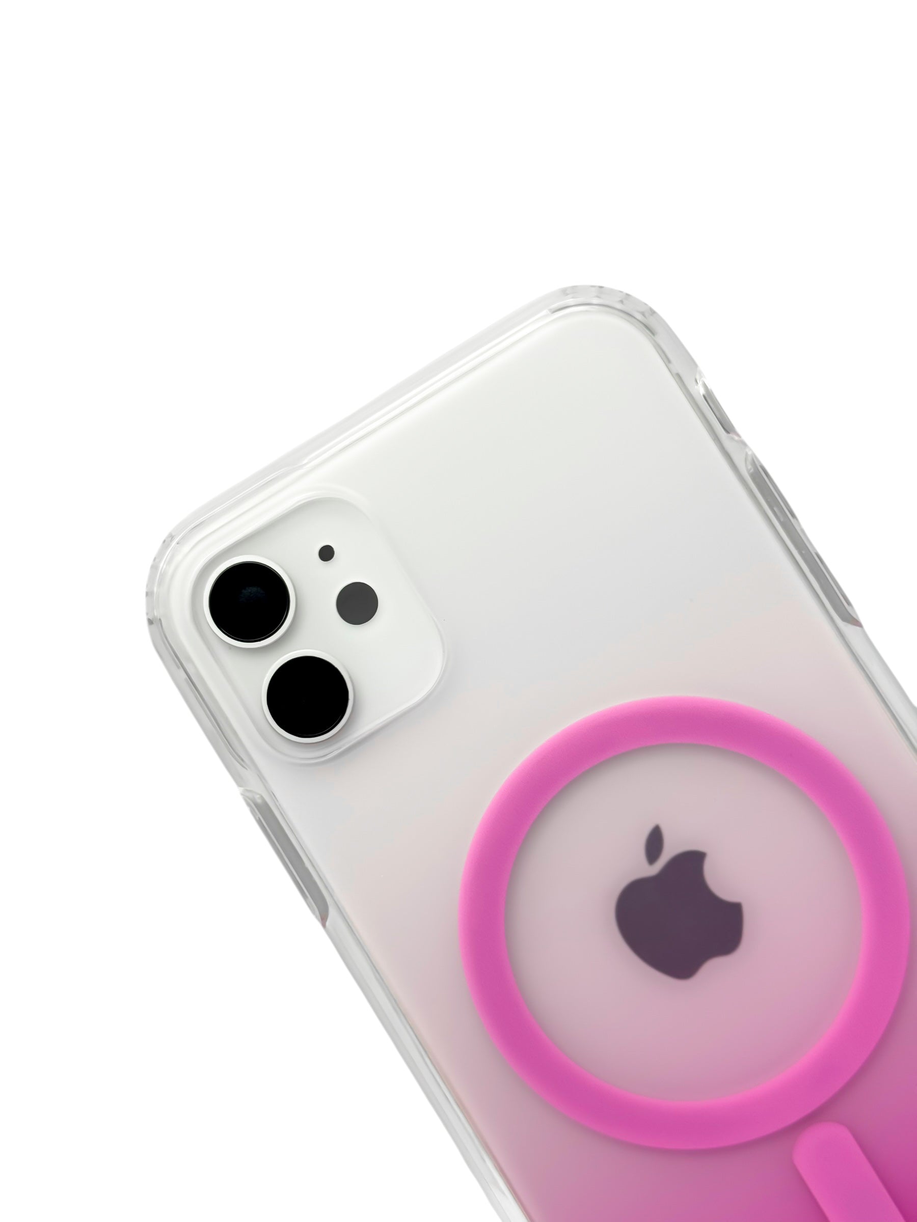 Funda Para iPhone 11 normal (6.1) Rígida Con Magsafe Efecto Degradado rosa
