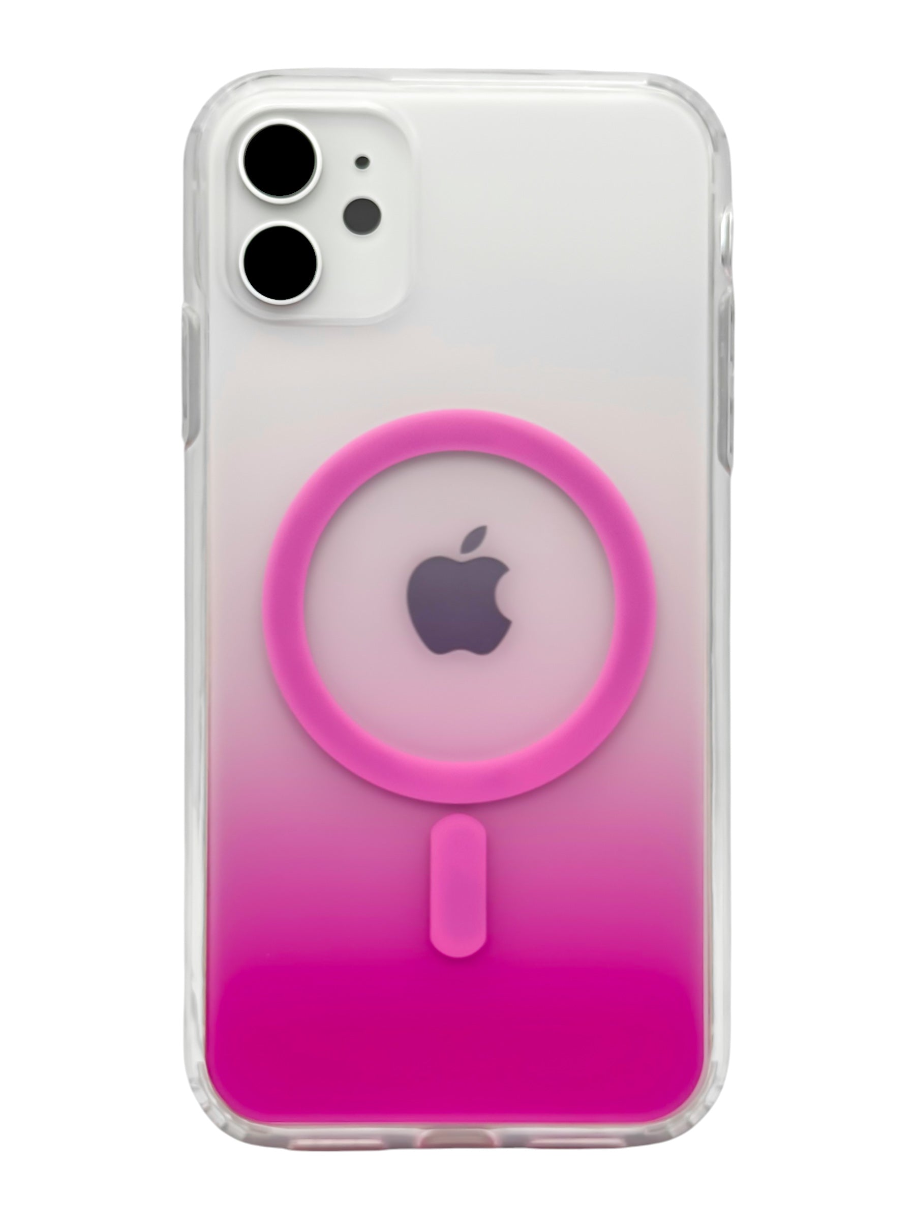 Funda Para iPhone 11 normal (6.1) Rígida Con Magsafe Efecto Degradado rosa