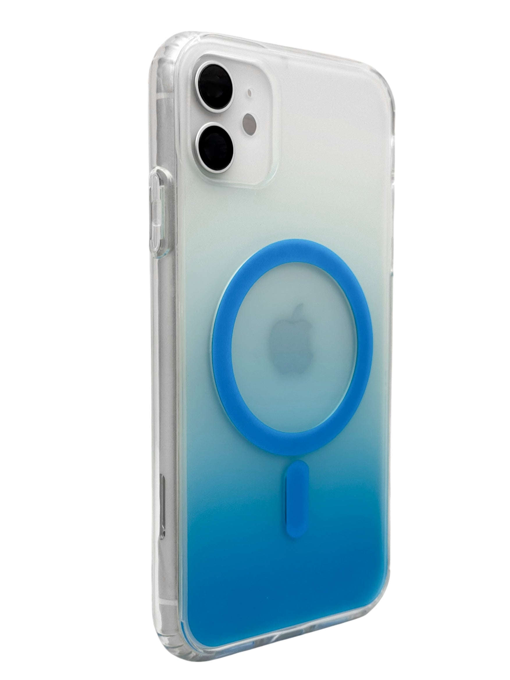 Funda Para iPhone 11 normal (6.1) Rígida Con Magsafe Efecto Degradado Azul