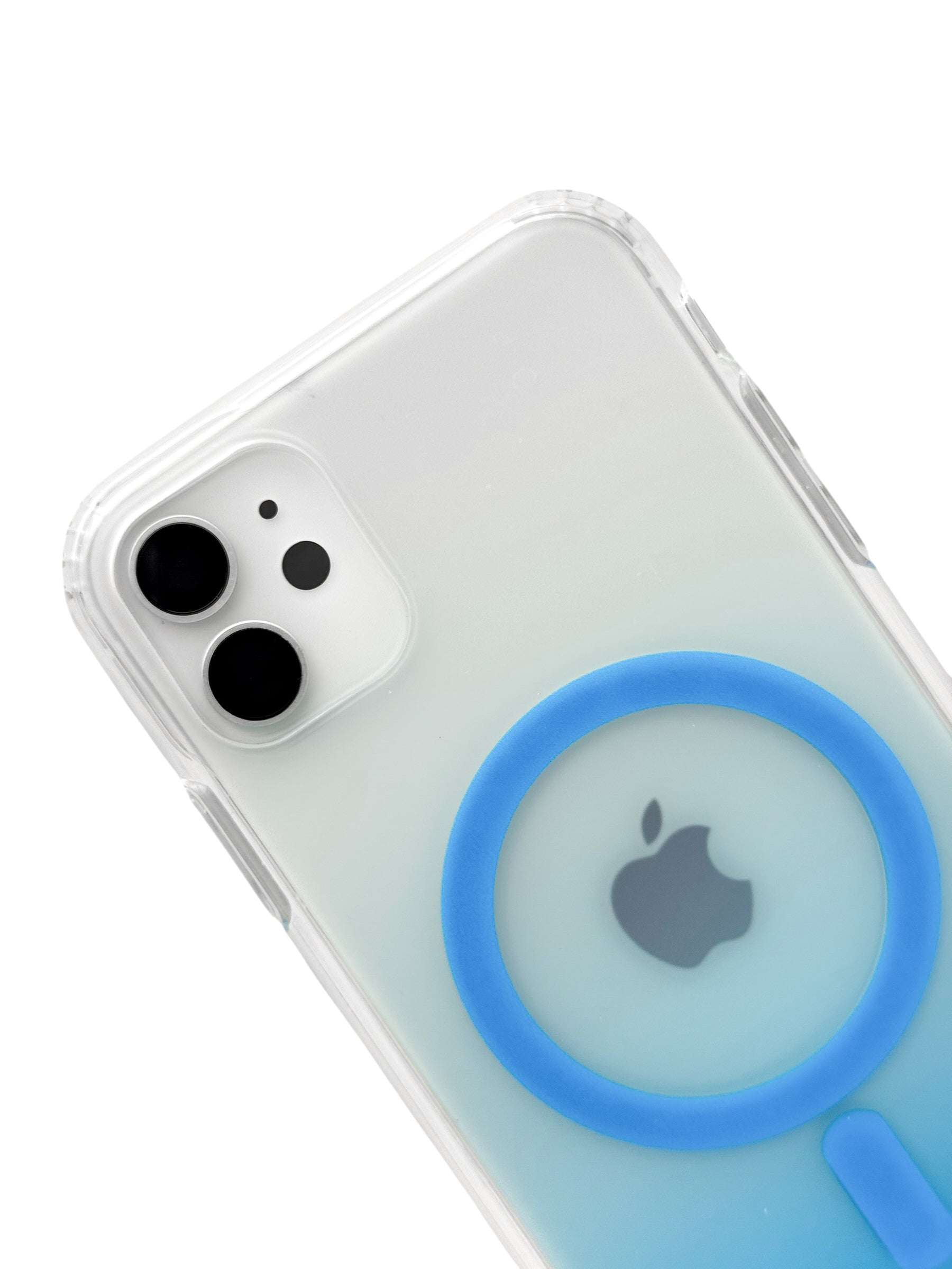 Funda Para iPhone 11 normal (6.1) Rígida Con Magsafe Efecto Degradado Azul