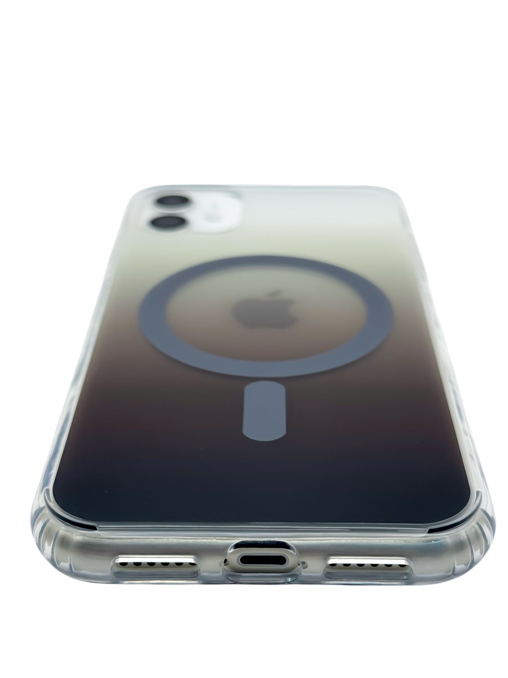Funda Para iPhone 11 normal (6.1) Rígida Con Magsafe Efecto Degradado cafe