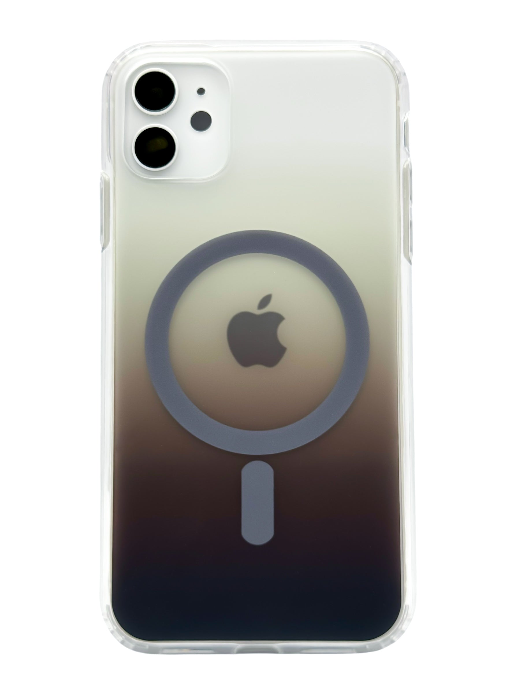 Funda Para iPhone 11 normal (6.1) Rígida Con Magsafe Efecto Degradado cafe