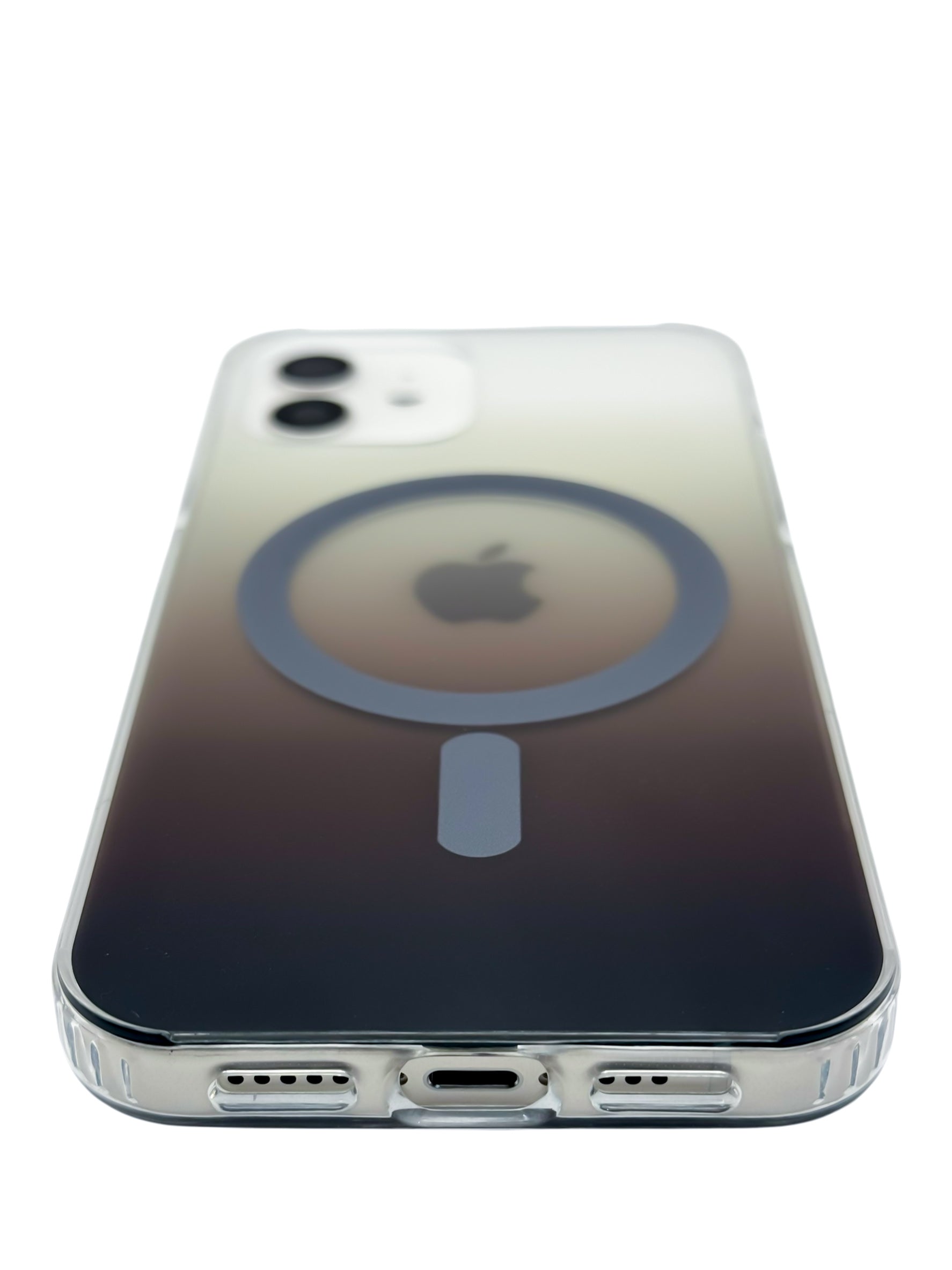 Funda Para iPhone 12 (6.1) Y 12 Pro (6.1) Rígida Con Magsafe Efecto Degradado cafe