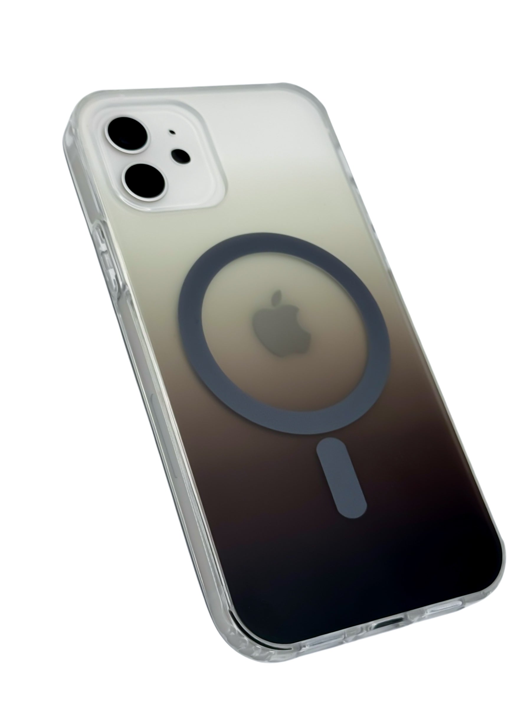 Funda Para iPhone 12 (6.1) Y 12 Pro (6.1) Rígida Con Magsafe Efecto Degradado cafe