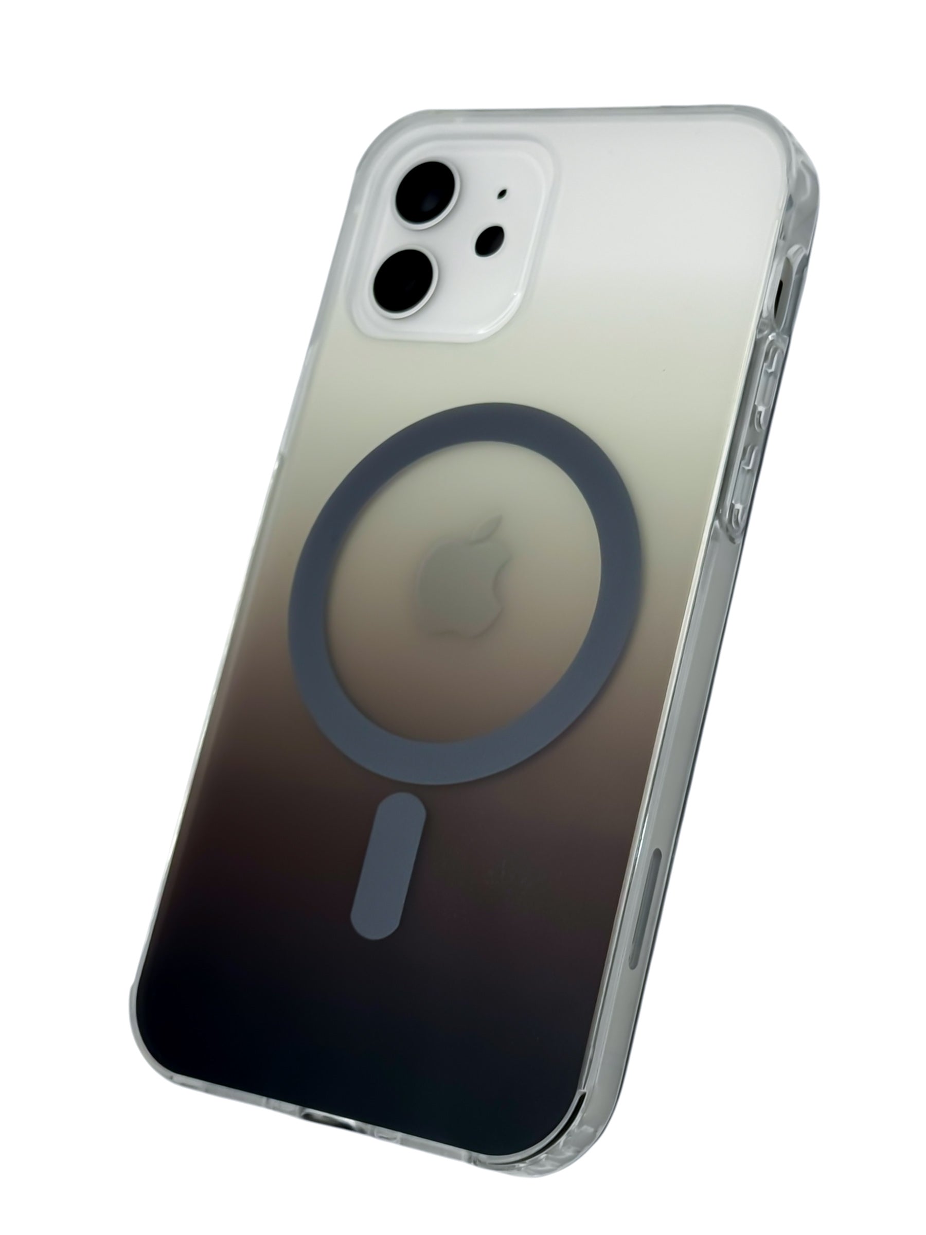 Funda Para iPhone 12 (6.1) Y 12 Pro (6.1) Rígida Con Magsafe Efecto Degradado cafe
