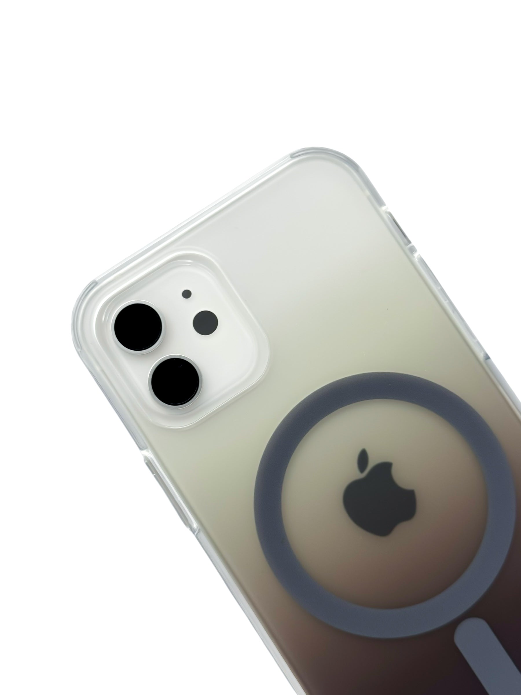 Funda Para iPhone 12 (6.1) Y 12 Pro (6.1) Rígida Con Magsafe Efecto Degradado cafe