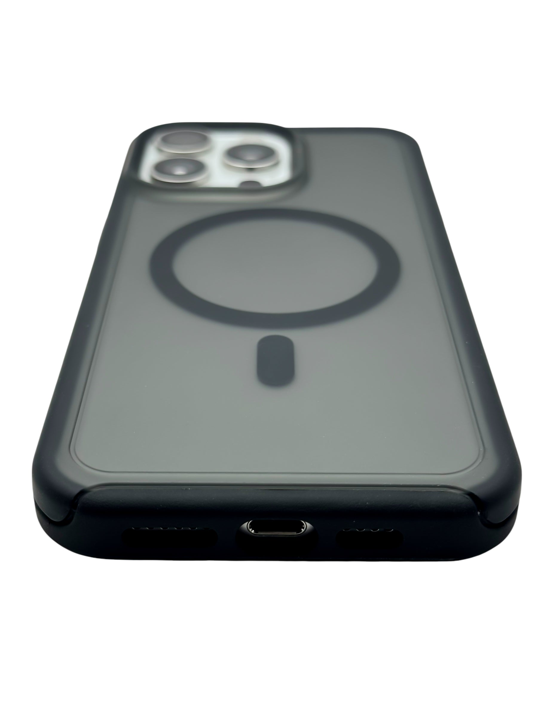 Funda Para iPhone 15 PRO normal Rigida Compatible Con Magsafe Color Negro