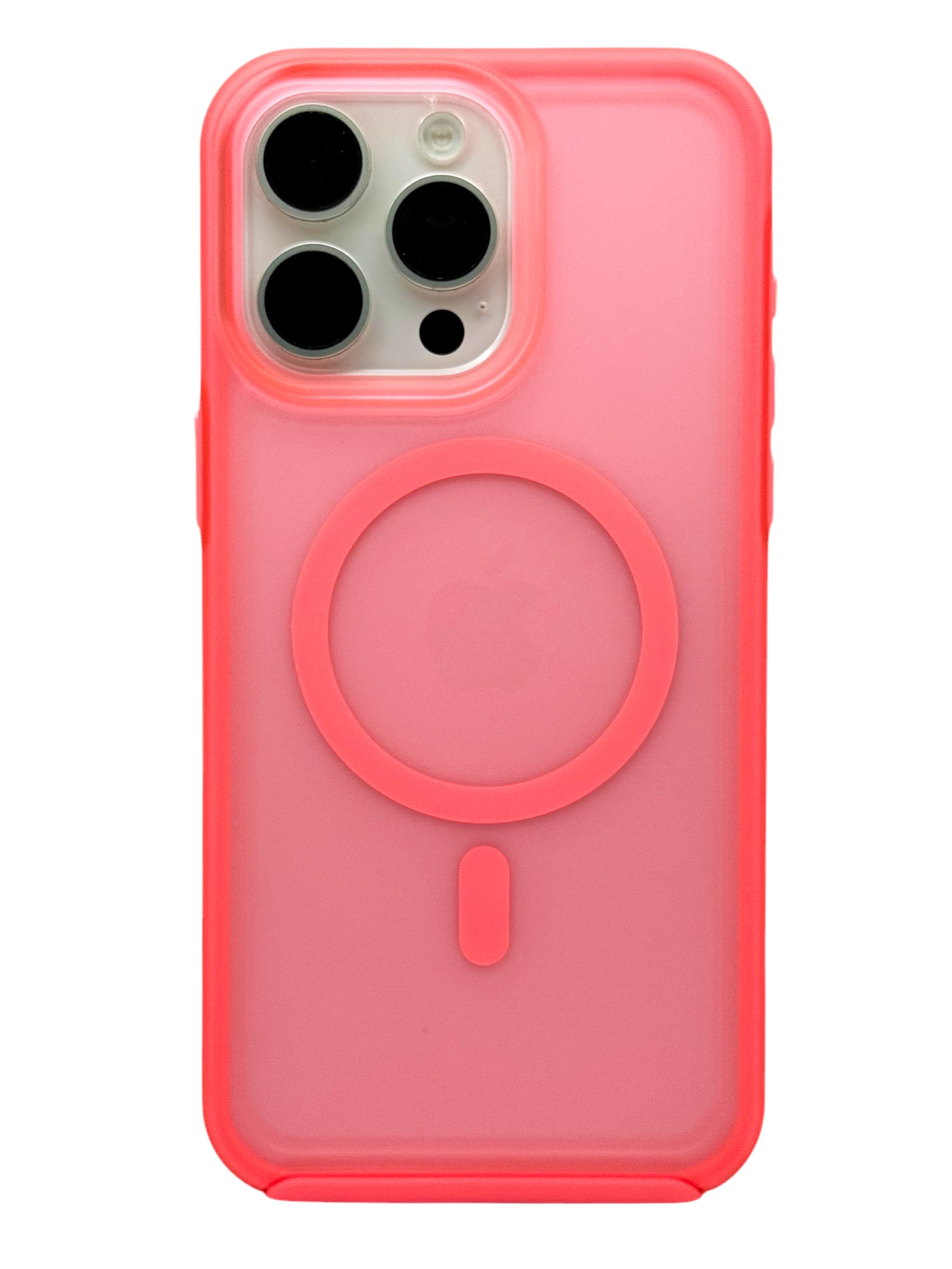Funda Para iPhone 15 Pro Max Rigida Compatible Con Magsafe Color Rosa