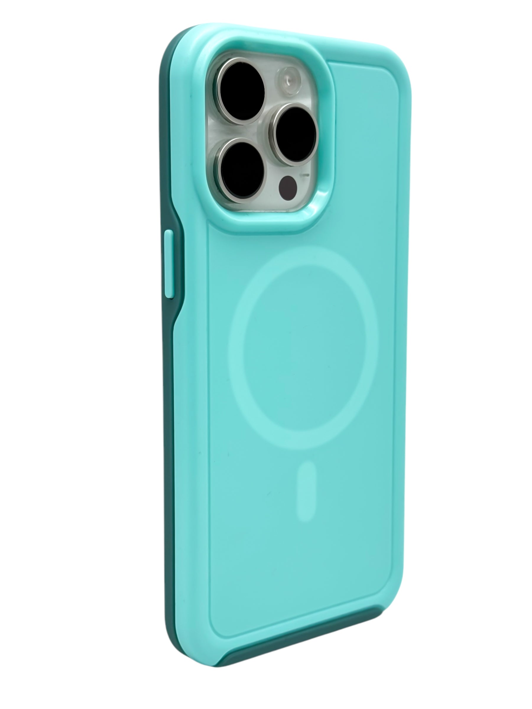 Funda para iPhone 15 pro normal Rigida con aro magsafe Menta