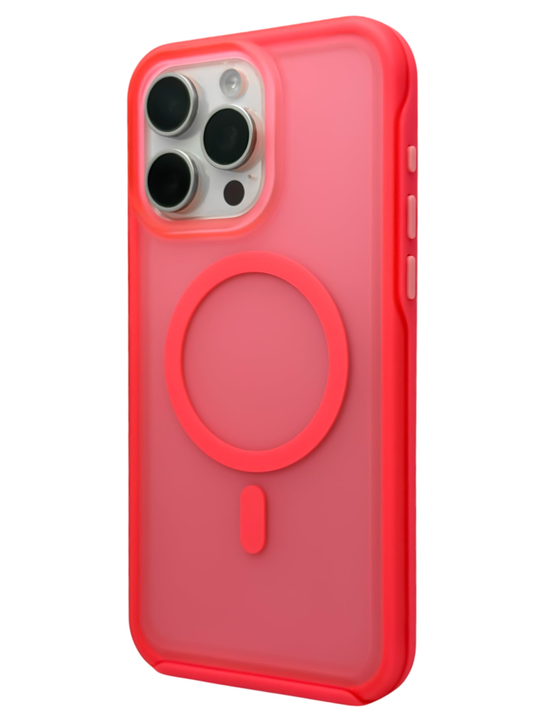 Funda Para iPhone 15 Pro Max Rigida Compatible Con Magsafe Color Rosa