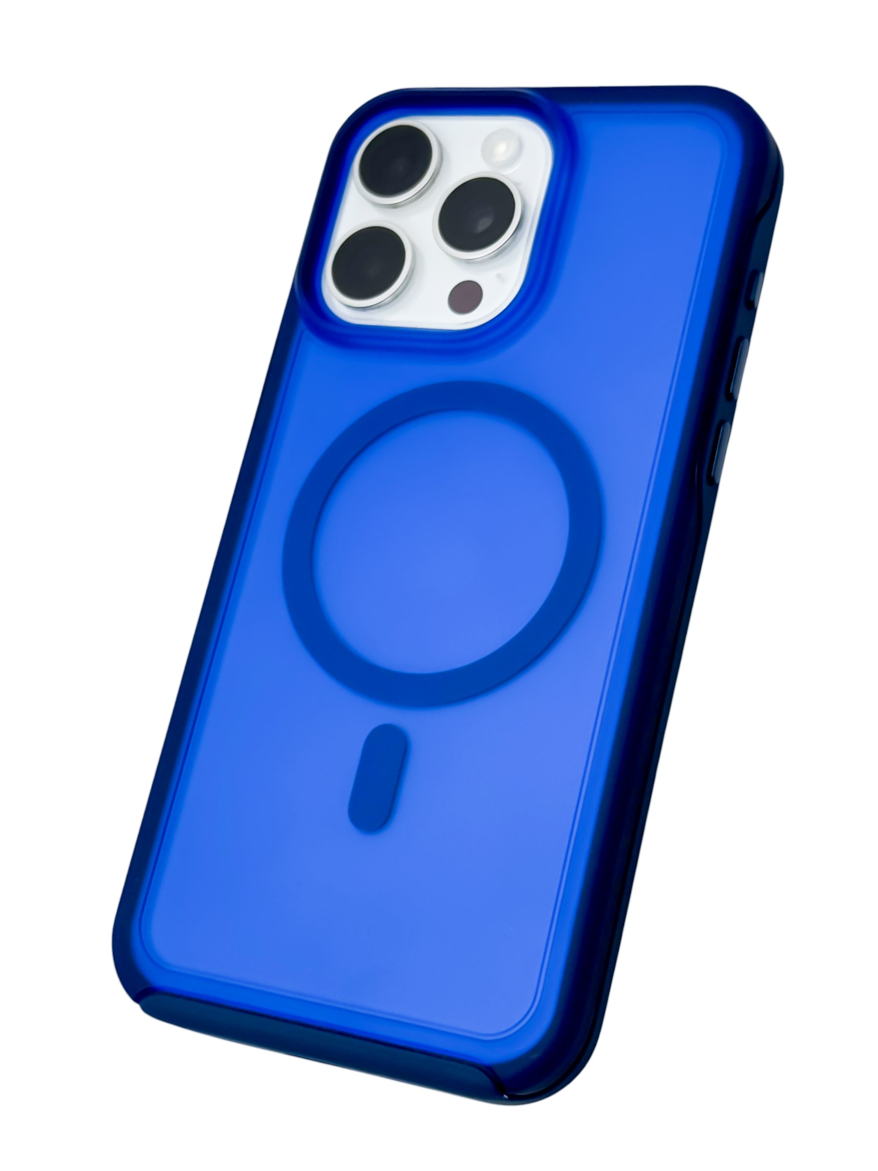 Funda Para iPhone 15 PRO normal Rigida Compatible Con Magsafe Color Azul