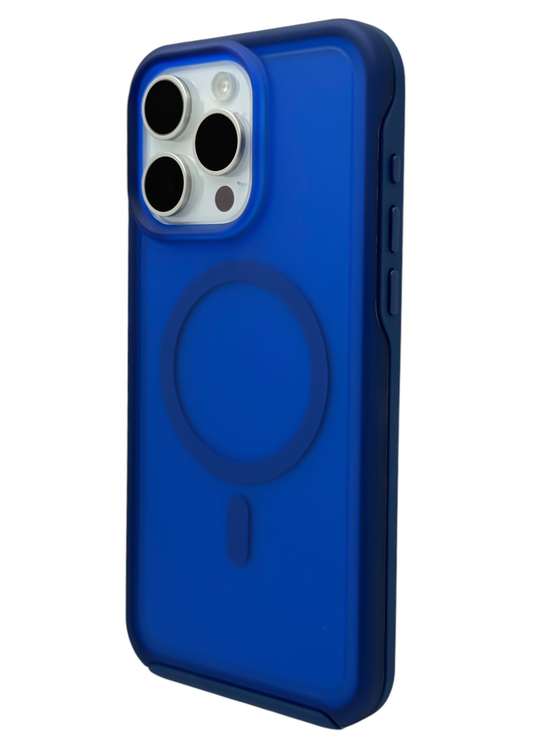 Funda Para iPhone 15 PRO normal Rigida Compatible Con Magsafe Color Azul