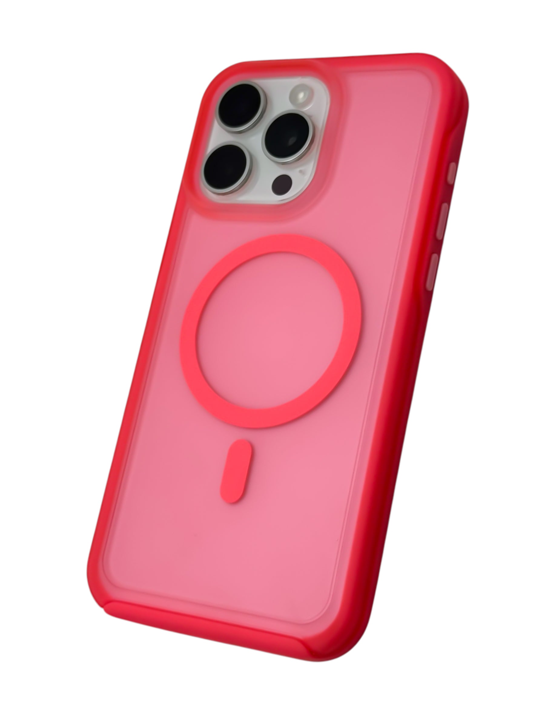 Funda Para iPhone 15 Pro Max Rigida Compatible Con Magsafe Color Rosa