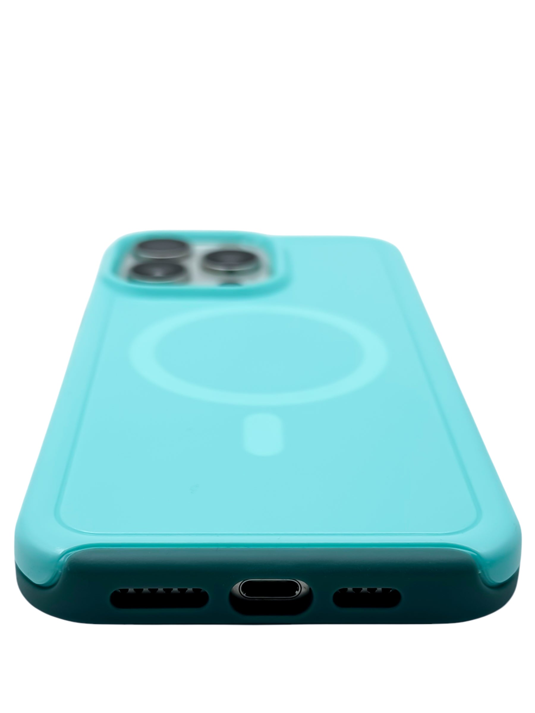 Funda para iPhone 15 pro normal Rigida con aro magsafe Menta