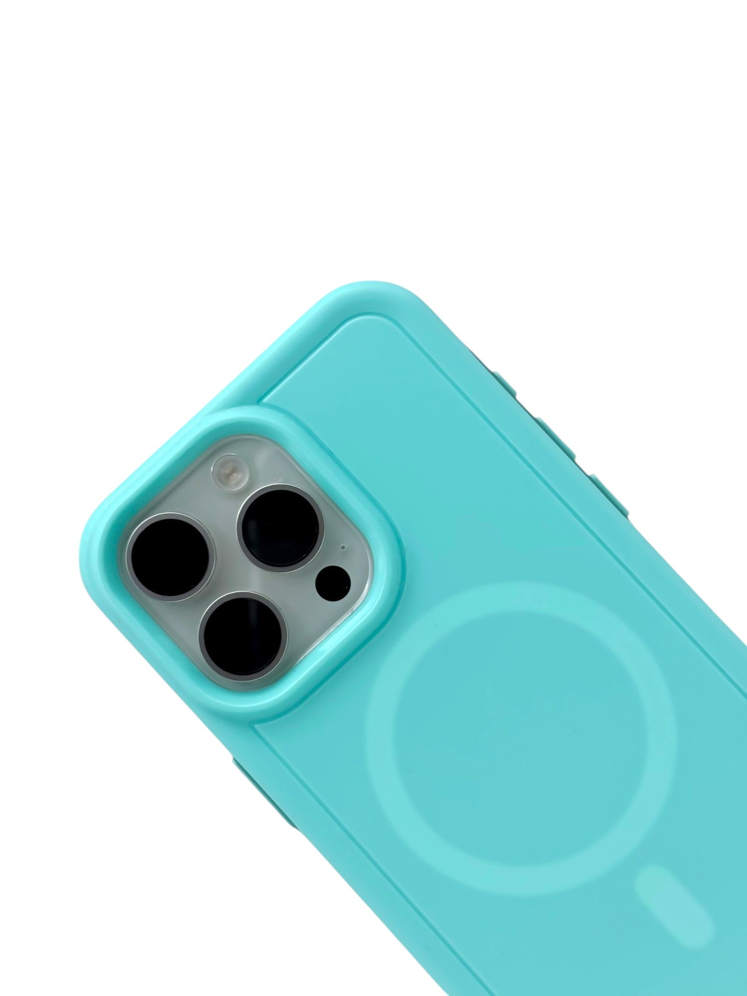 Funda para iPhone 15 pro normal Rigida con aro magsafe Menta