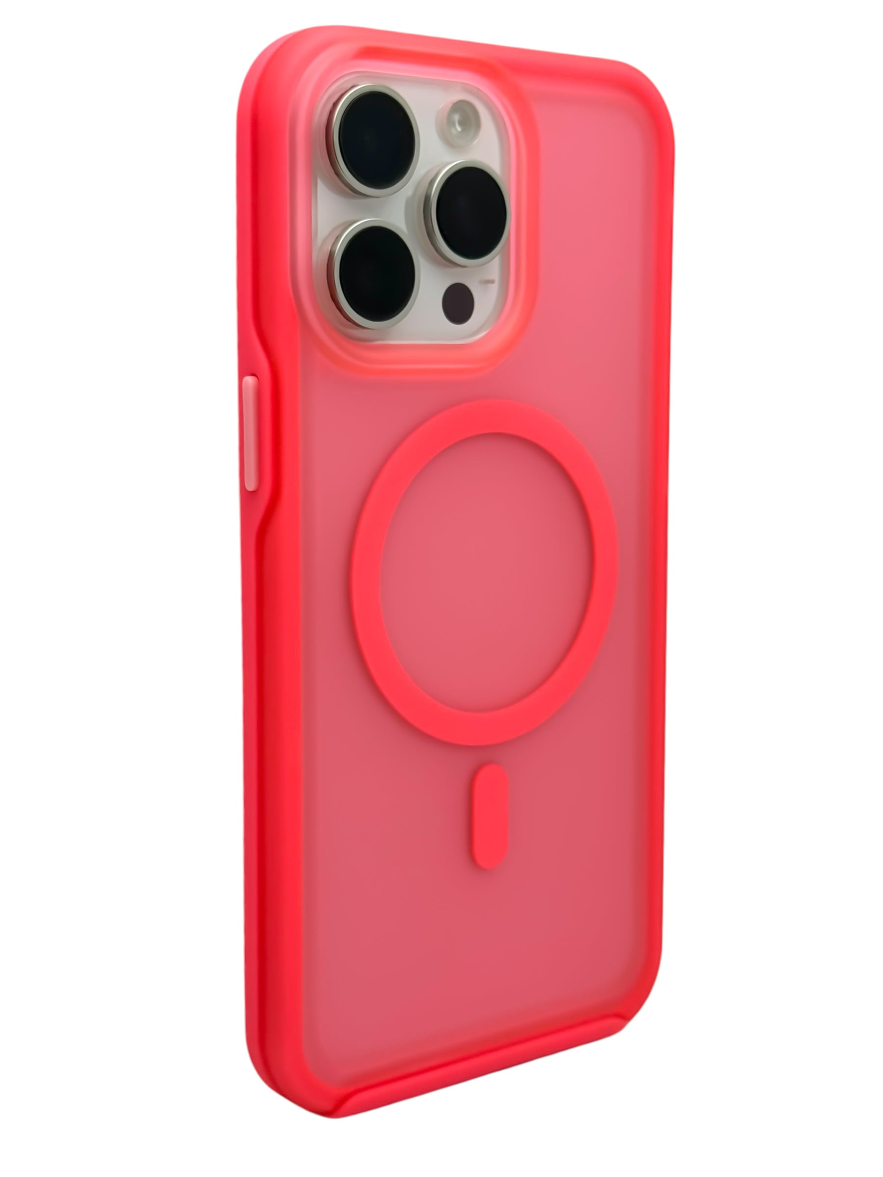 Funda Para iPhone 15 Pro Max Rigida Compatible Con Magsafe Color Rosa