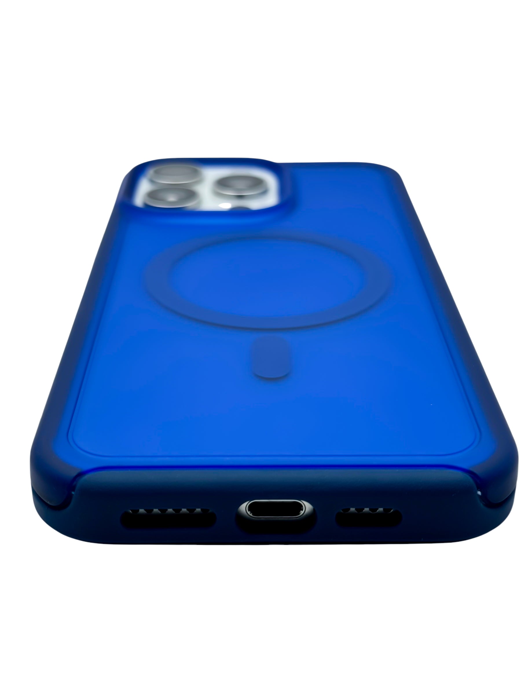 Funda Para iPhone 15 PRO normal Rigida Compatible Con Magsafe Color Azul