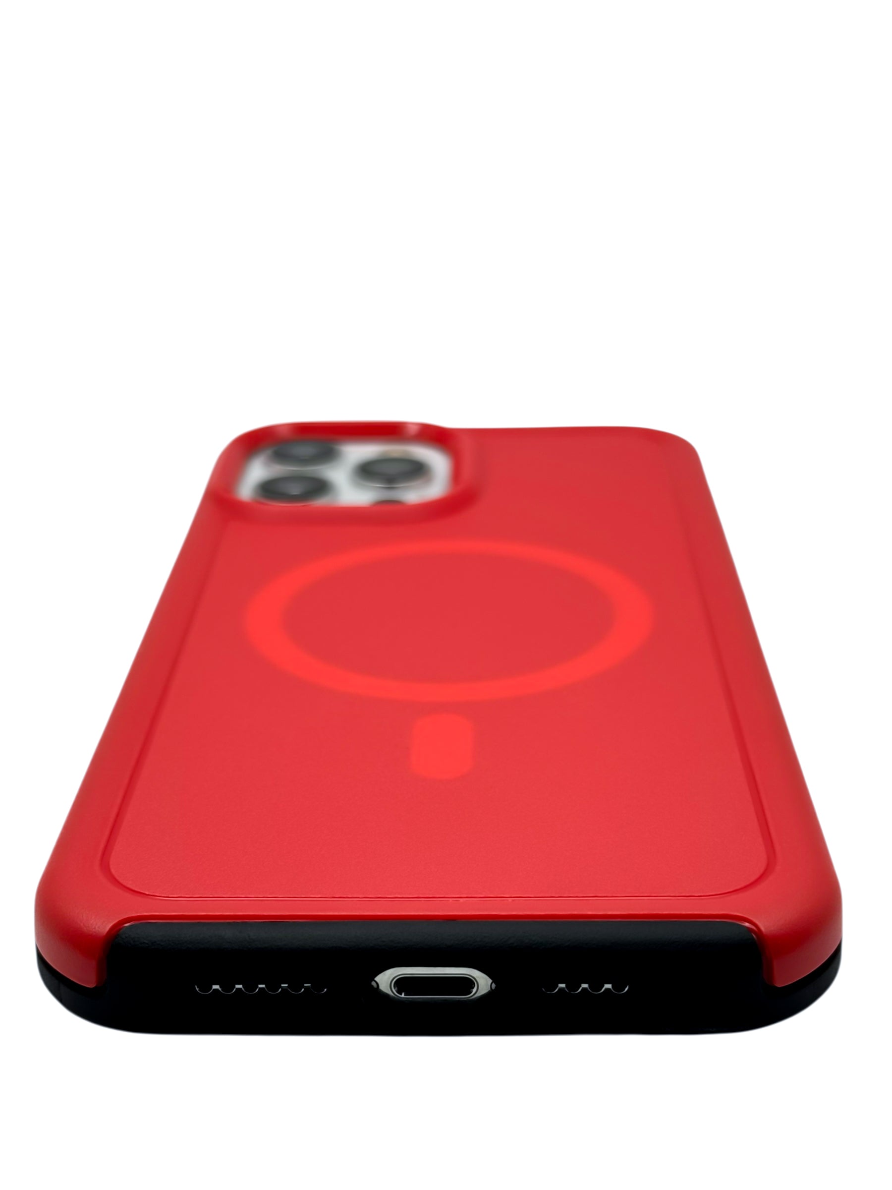 Funda para iPhone 12 PRO MAX (6.7) Rigida con aro magsafe Roja