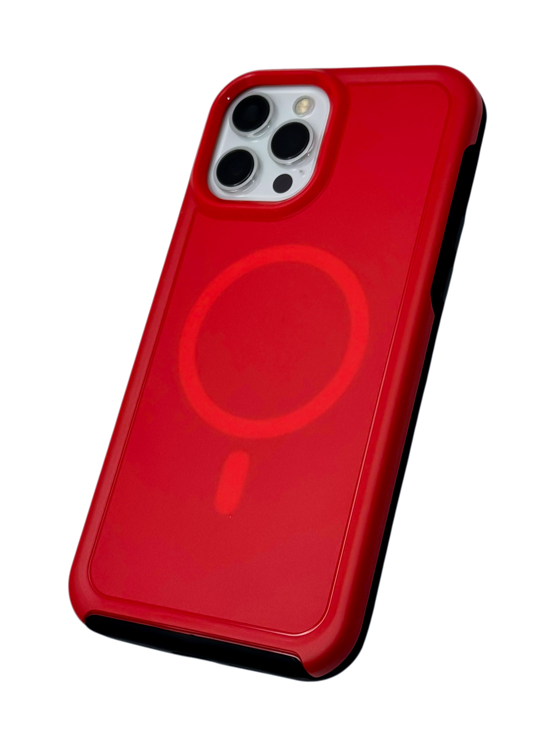 Funda para iPhone 12 PRO MAX (6.7) Rigida con aro magsafe Roja