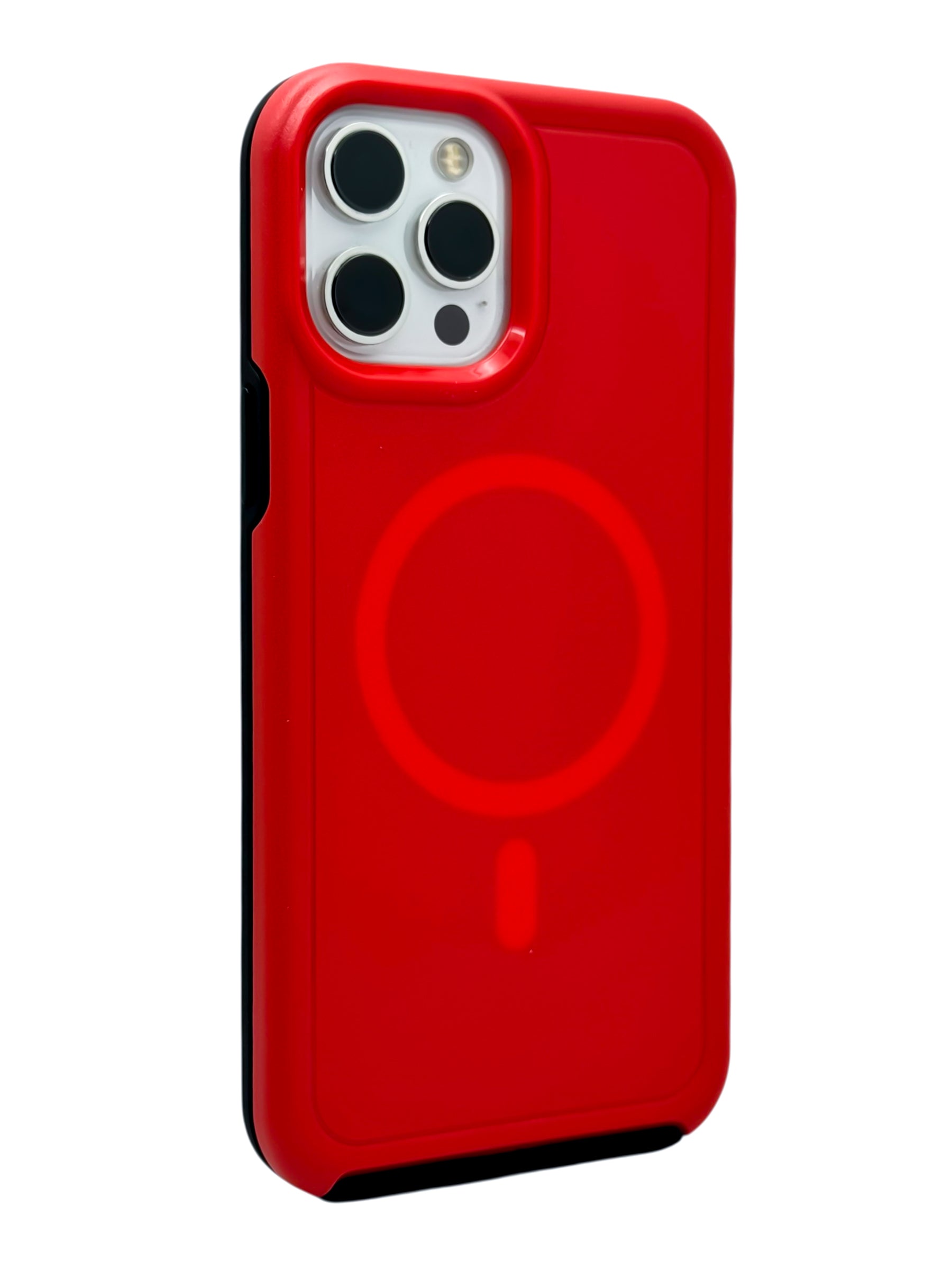 Funda para iPhone 12 PRO MAX (6.7) Rigida con aro magsafe Roja