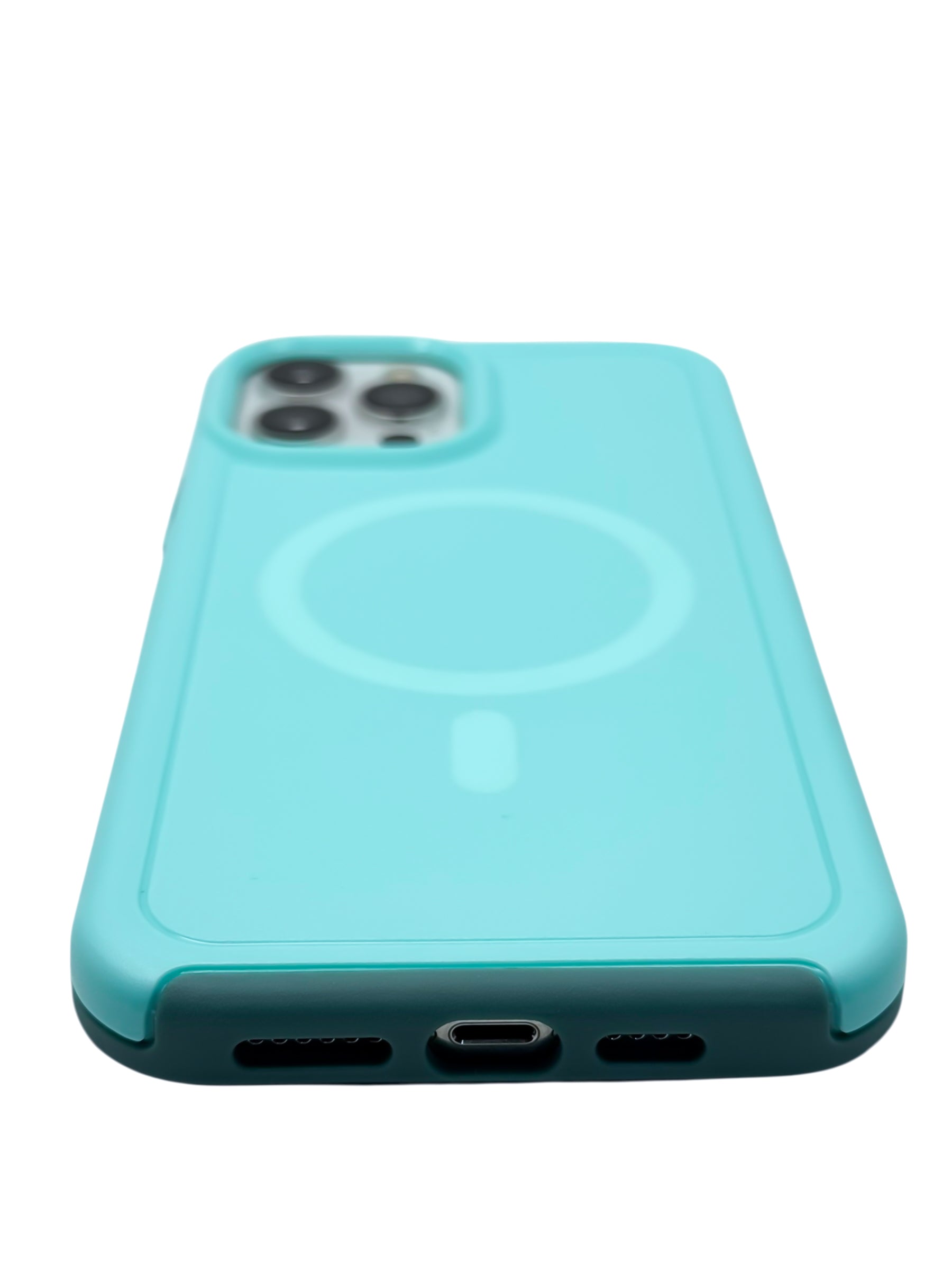 Funda para iPhone 12 PRO MAX (6.7) Rigida con aro magsafe Menta