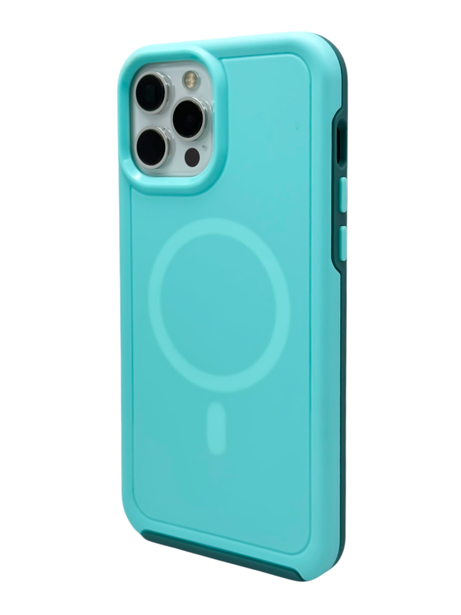 Funda para iPhone 12 PRO MAX (6.7) Rigida con aro magsafe Menta