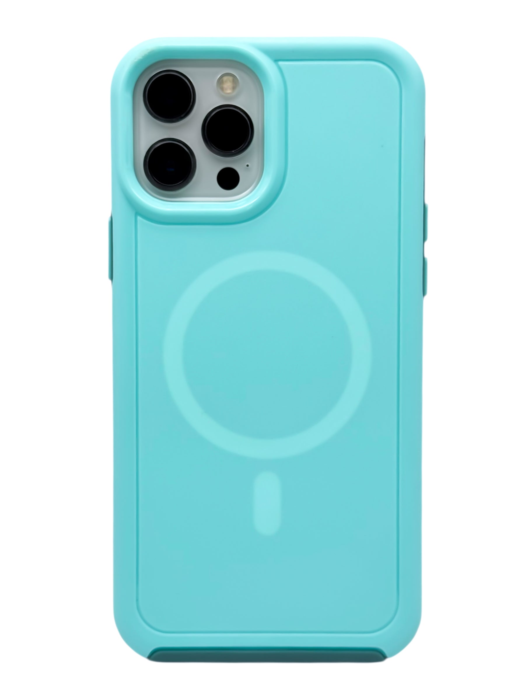 Funda para iPhone 12 PRO MAX (6.7) Rigida con aro magsafe Menta