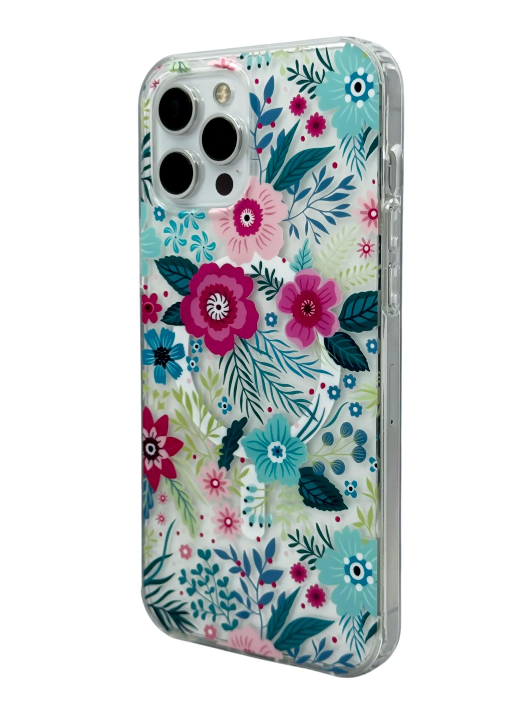 Funda para iPhone 12 PRO MAX (6.7) con Magsafe diseño Flores de colores