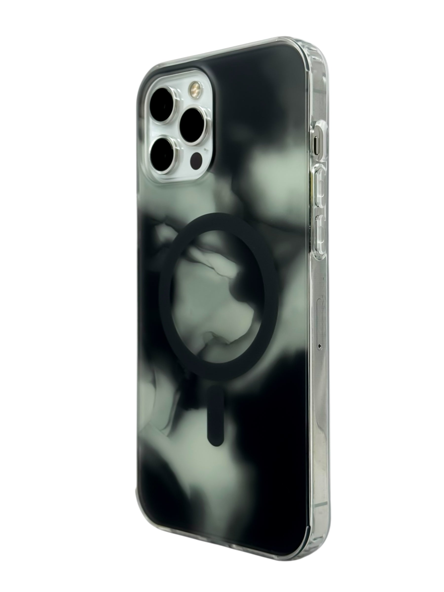 Funda para iPhone 12 PRO MAX (6.7) con Magsafe diseño Humo negro