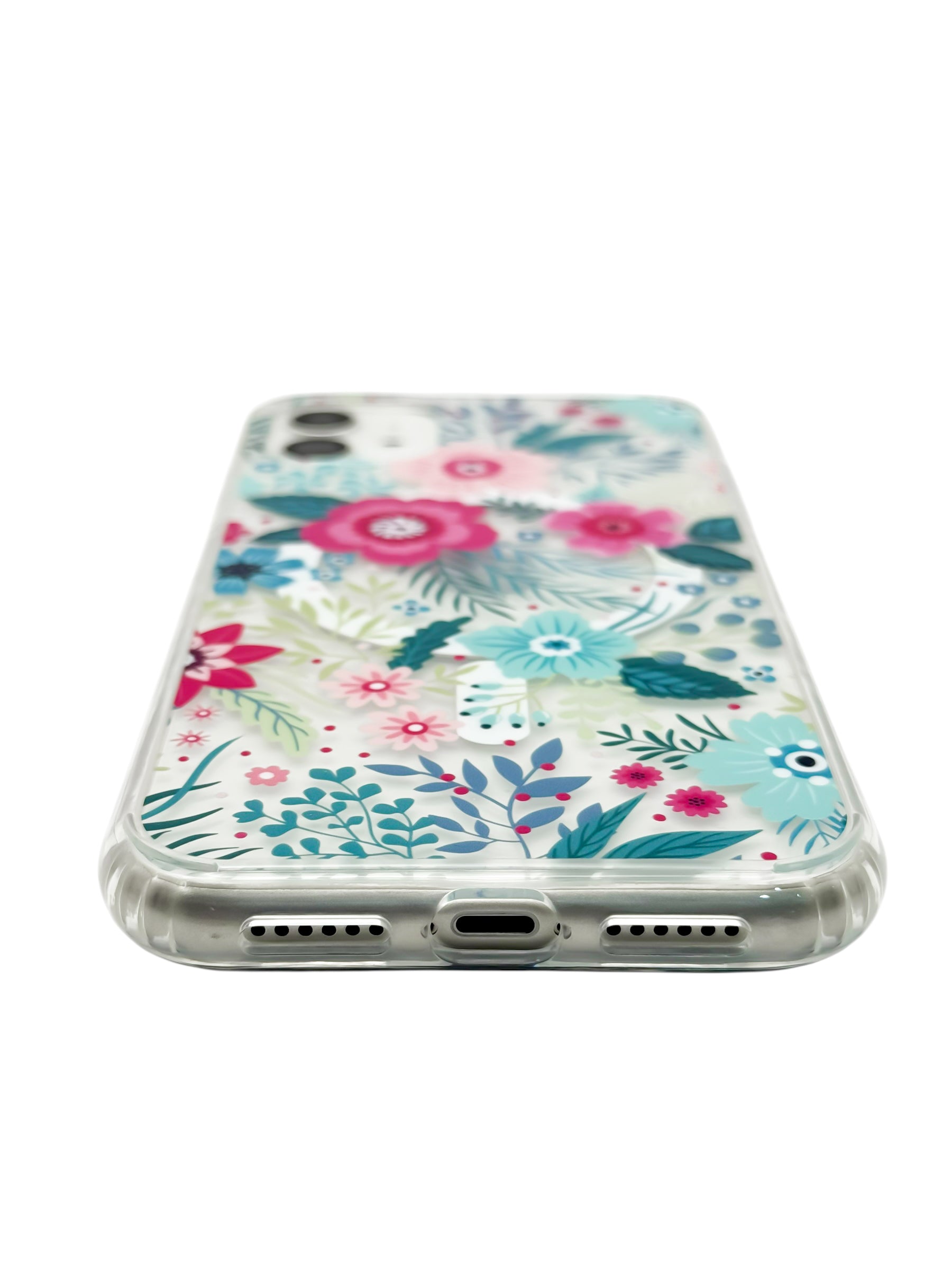 Funda para iPhone 11 normal (6.1) con Magsafe diseño Flores de colores