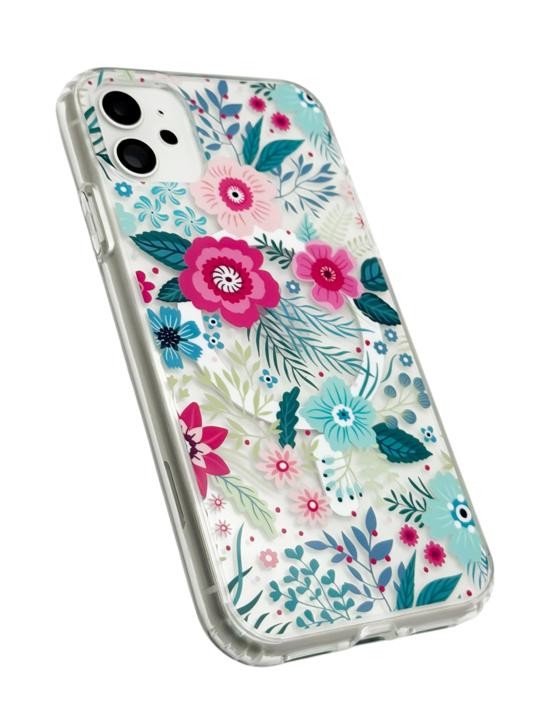 Funda para iPhone 11 normal (6.1) con Magsafe diseño Flores de colores