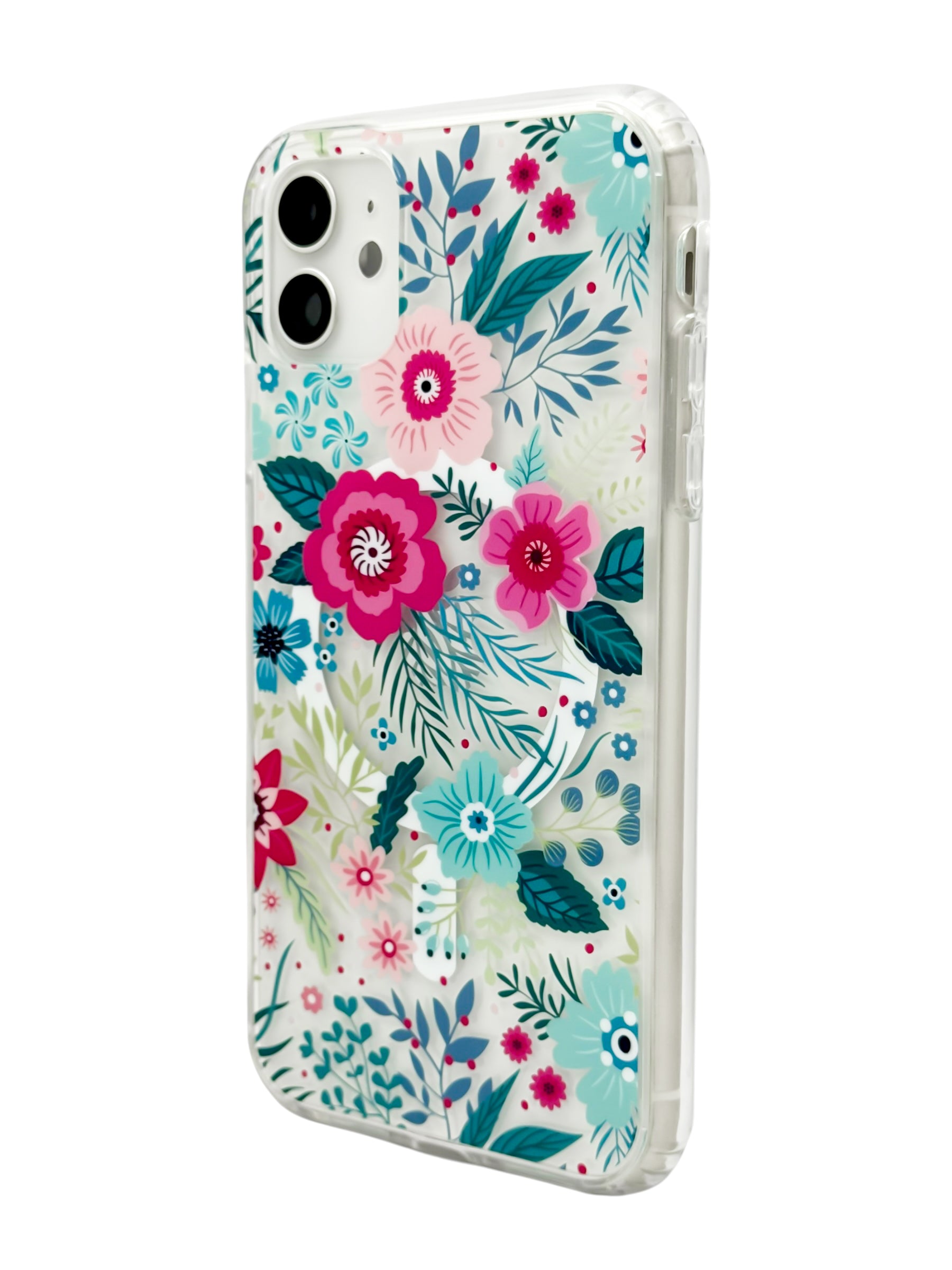 Funda para iPhone 11 normal (6.1) con Magsafe diseño Flores de colores
