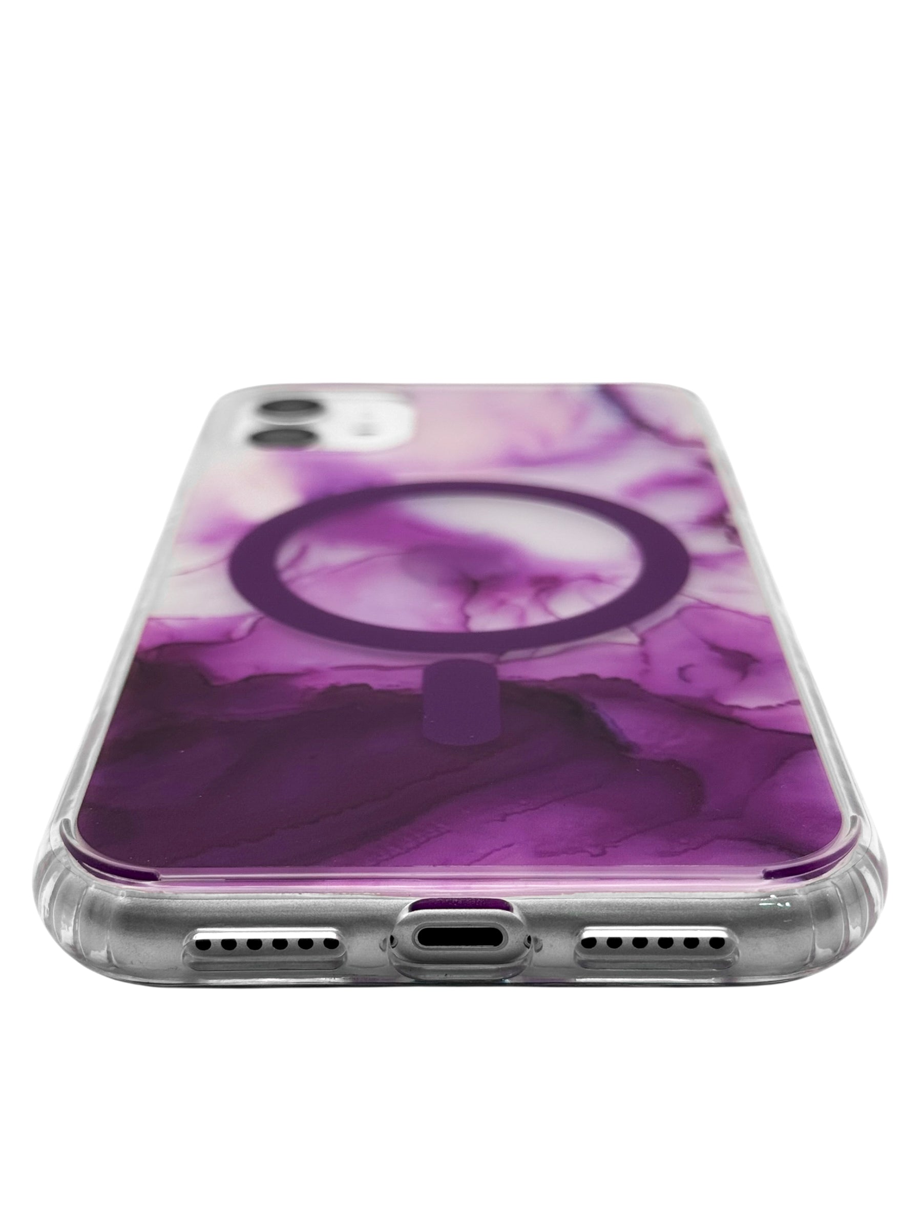 Funda para iPhone 11 normal (6.1) con Magsafe diseño Humo morado