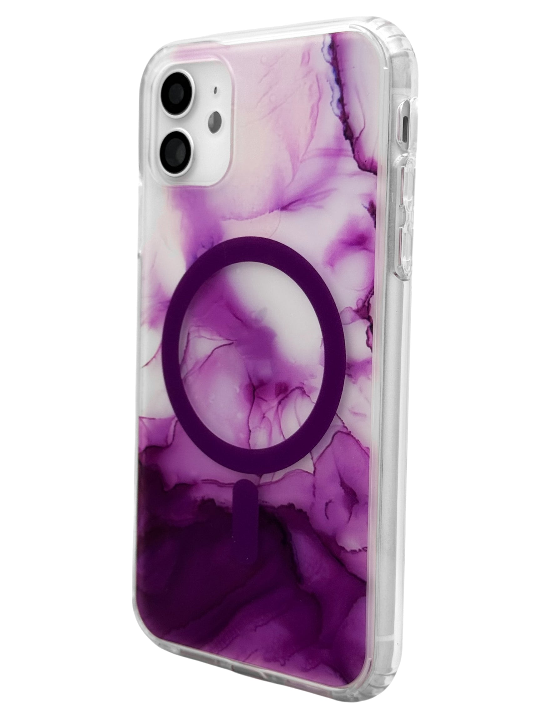 Funda para iPhone 11 normal (6.1) con Magsafe diseño Humo morado