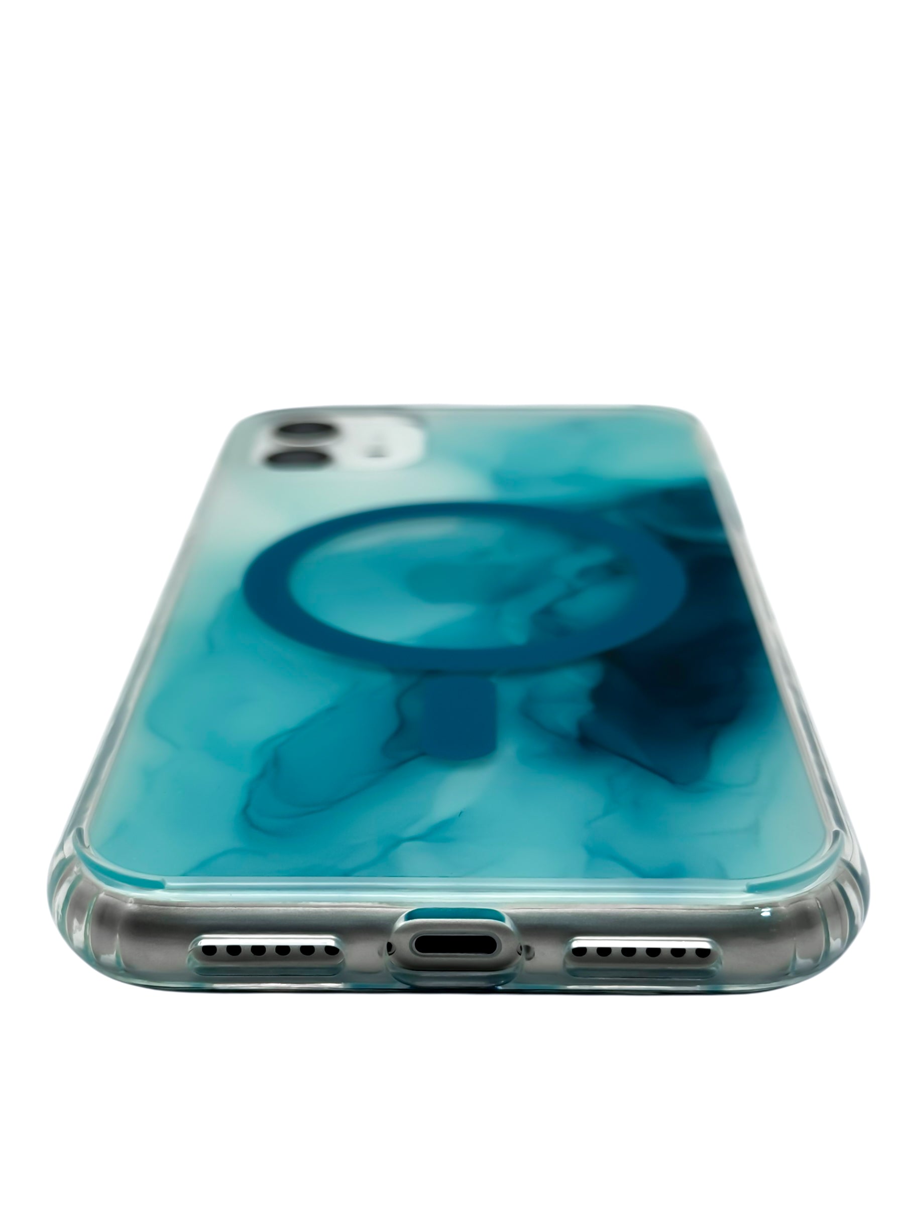 Funda para iPhone 11 normal (6.1) con Magsafe diseño Humo azul