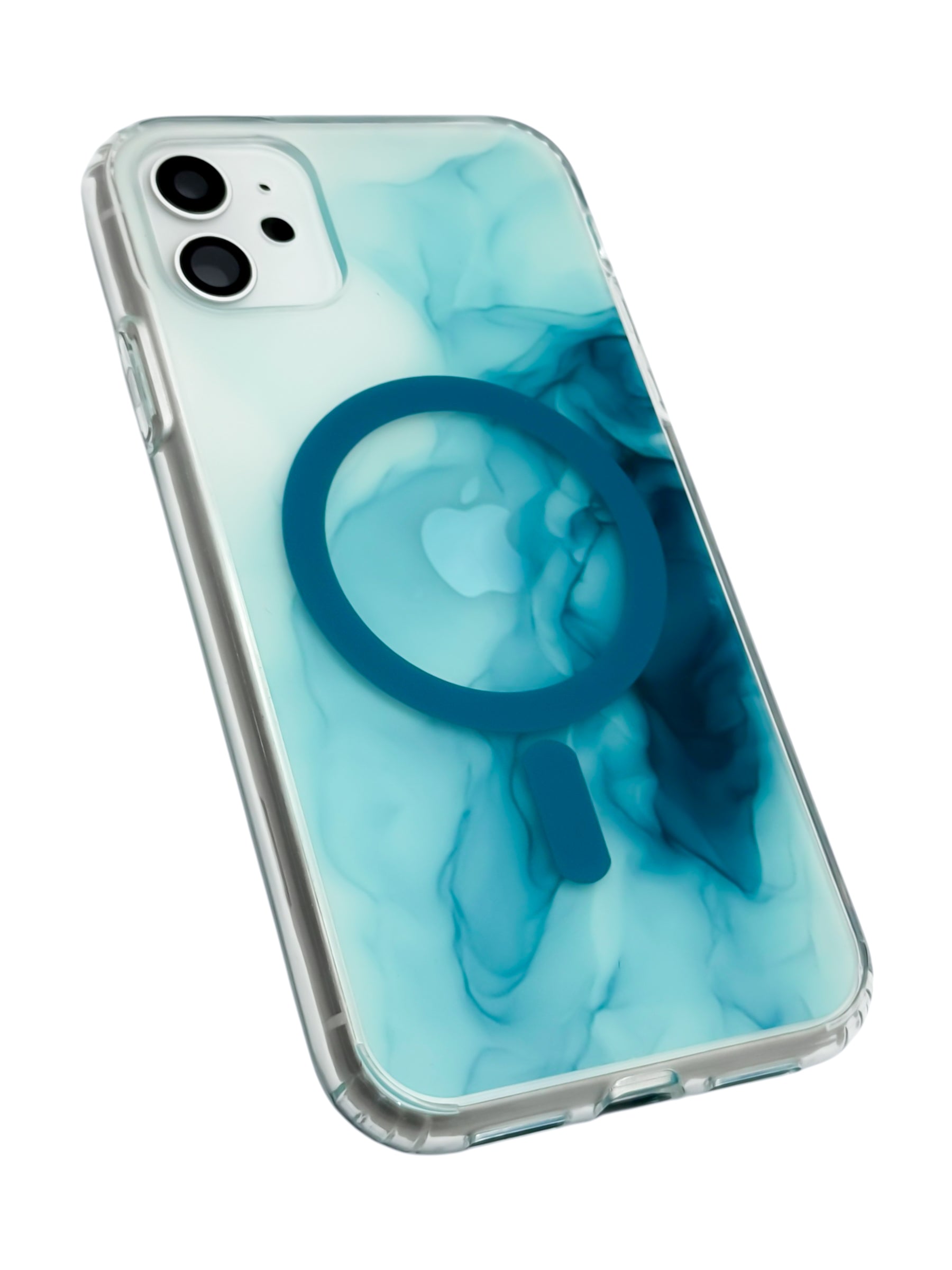 Funda para iPhone 11 normal (6.1) con Magsafe diseño Humo azul