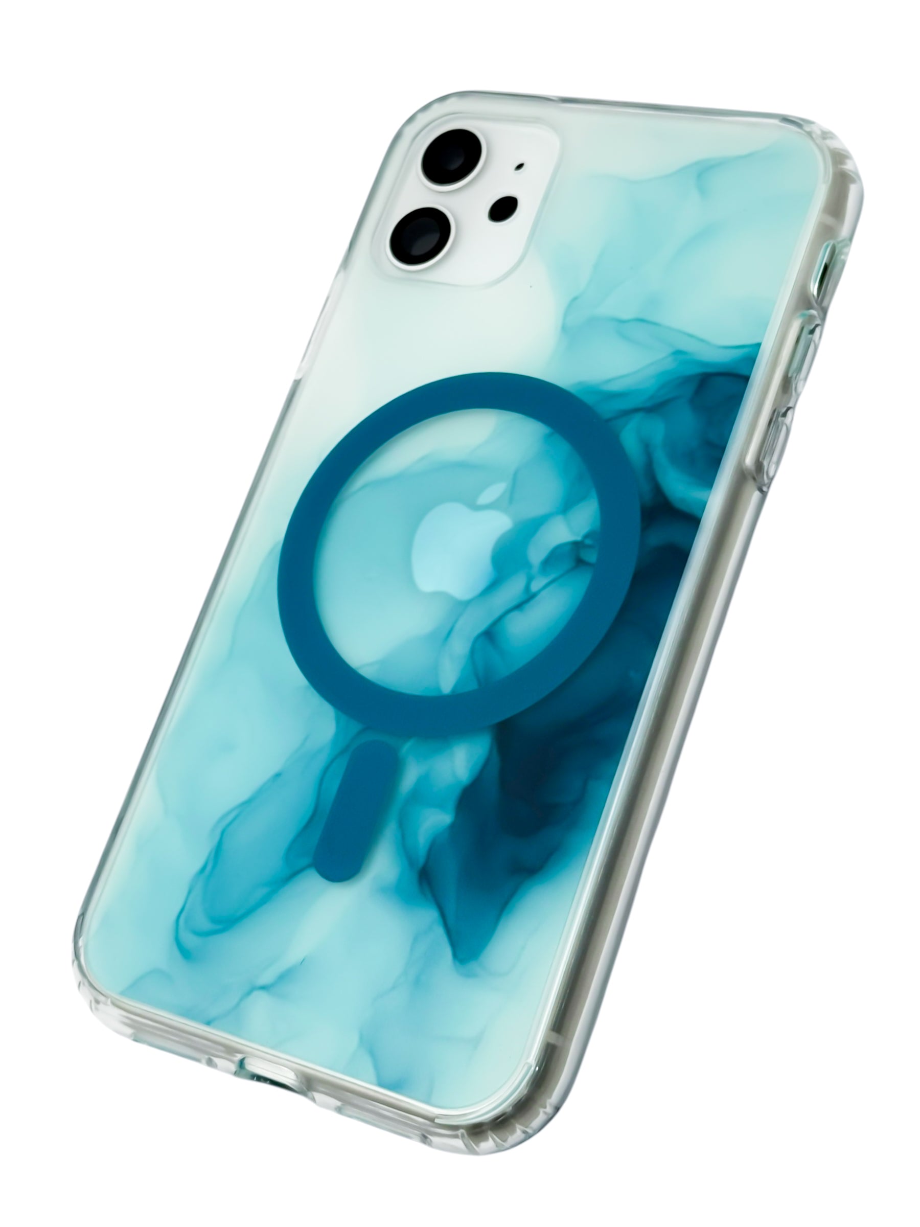 Funda para iPhone 11 normal (6.1) con Magsafe diseño Humo azul