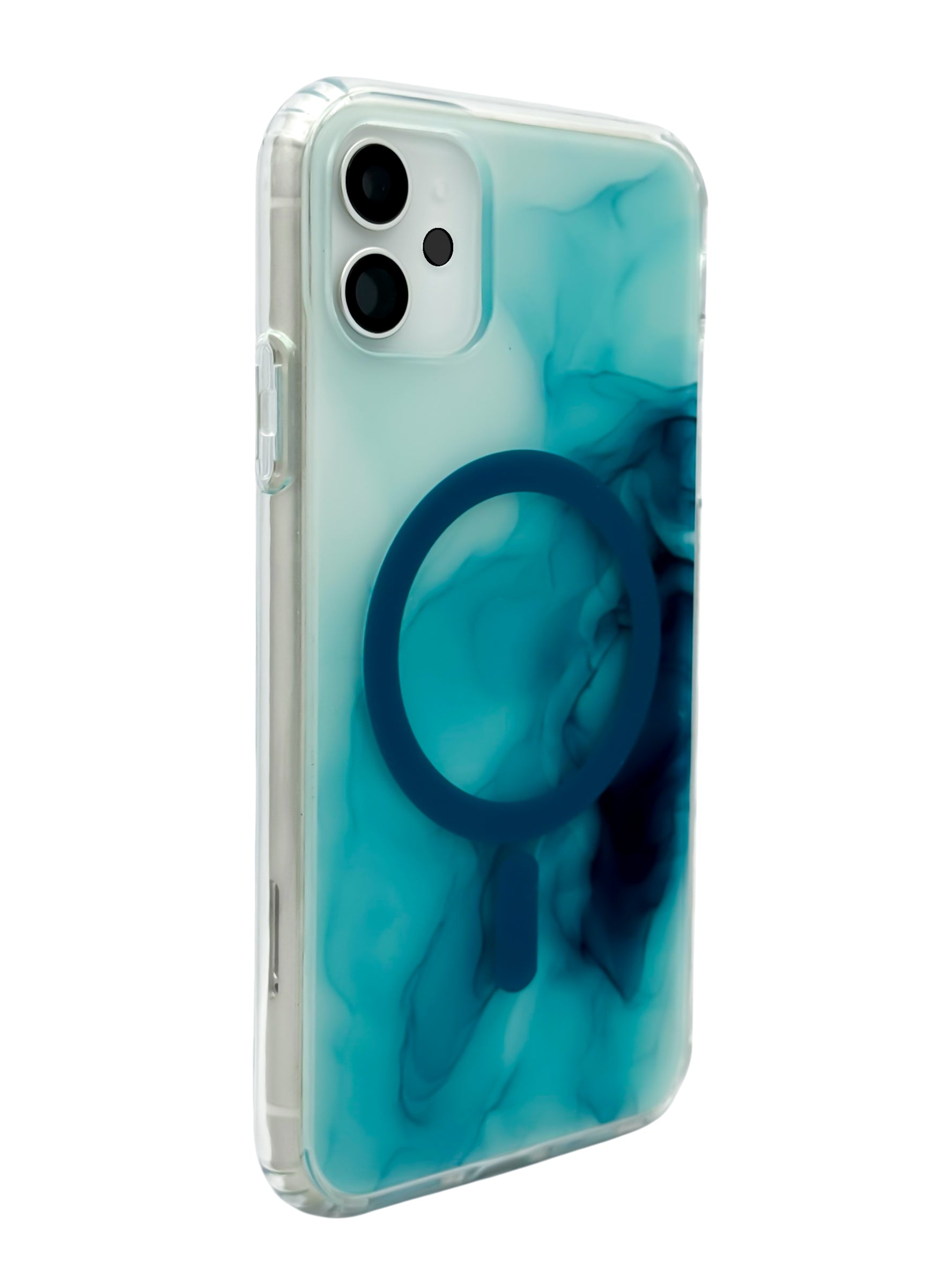 Funda para iPhone 11 normal (6.1) con Magsafe diseño Humo azul