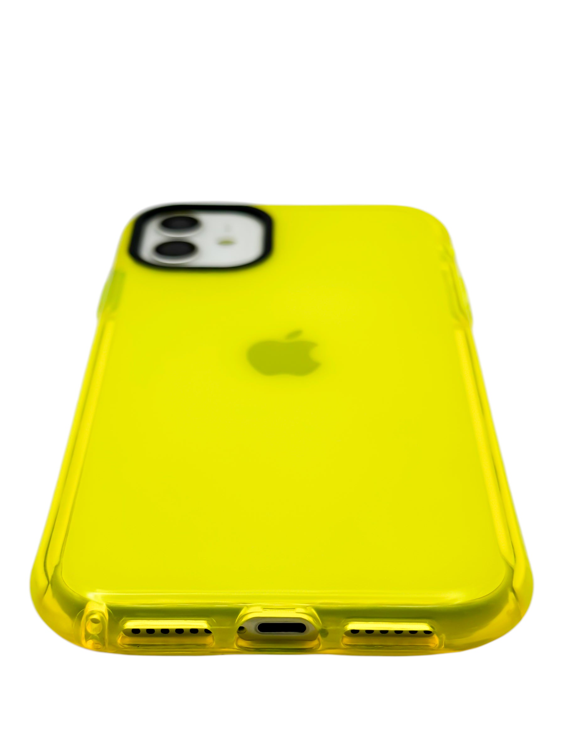 Funda Para iPhone 11 normal (6.1) color amarillo neon