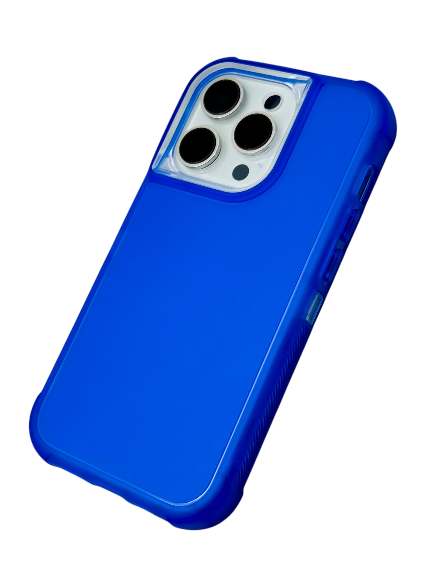 Funda para iPhone 14 PRO (6.1) uso rudo 3 en 1 con marco frontal color azul