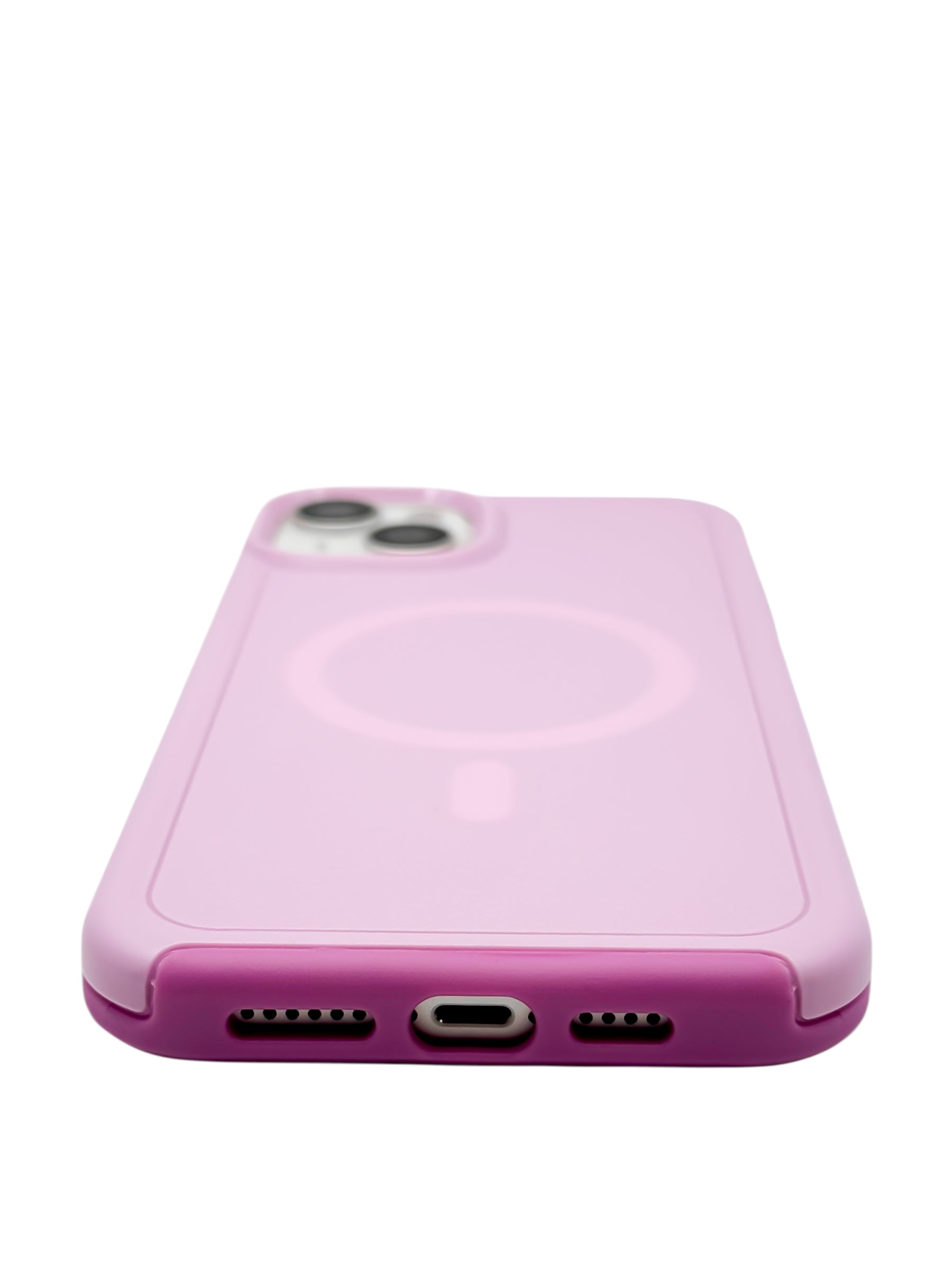 Funda para iPhone 15 plus (6.7) Rigida con aro magsafe lila