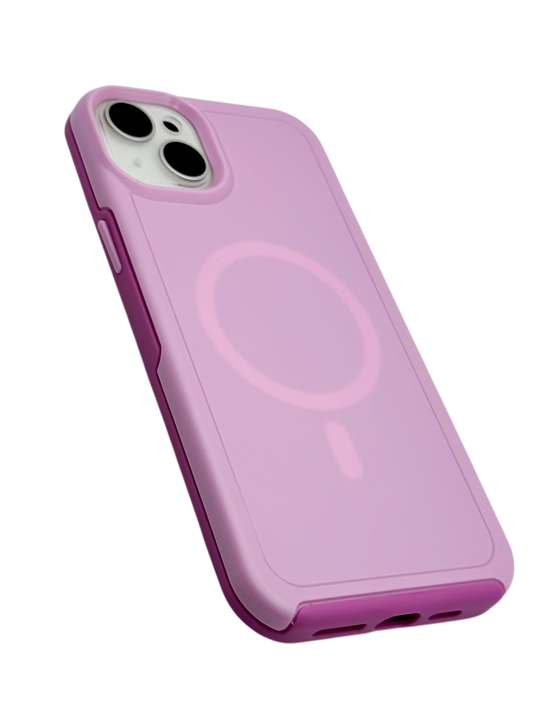 Funda para iPhone 15 plus (6.7) Rigida con aro magsafe lila