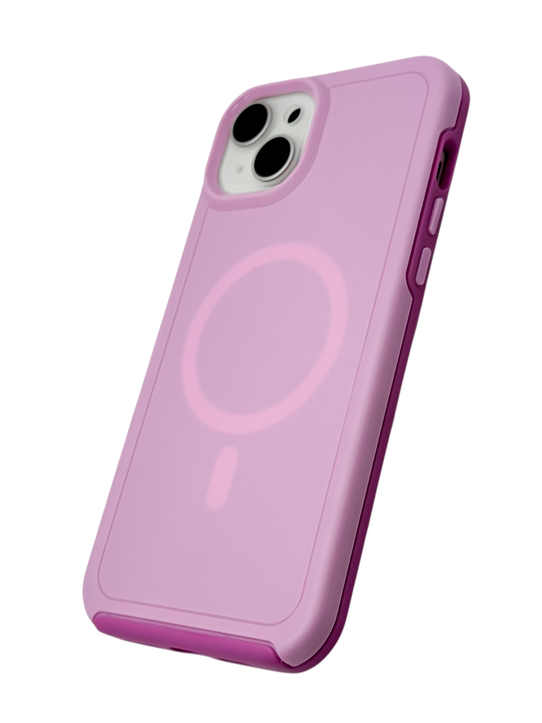 Funda para iPhone 15 plus (6.7) Rigida con aro magsafe lila