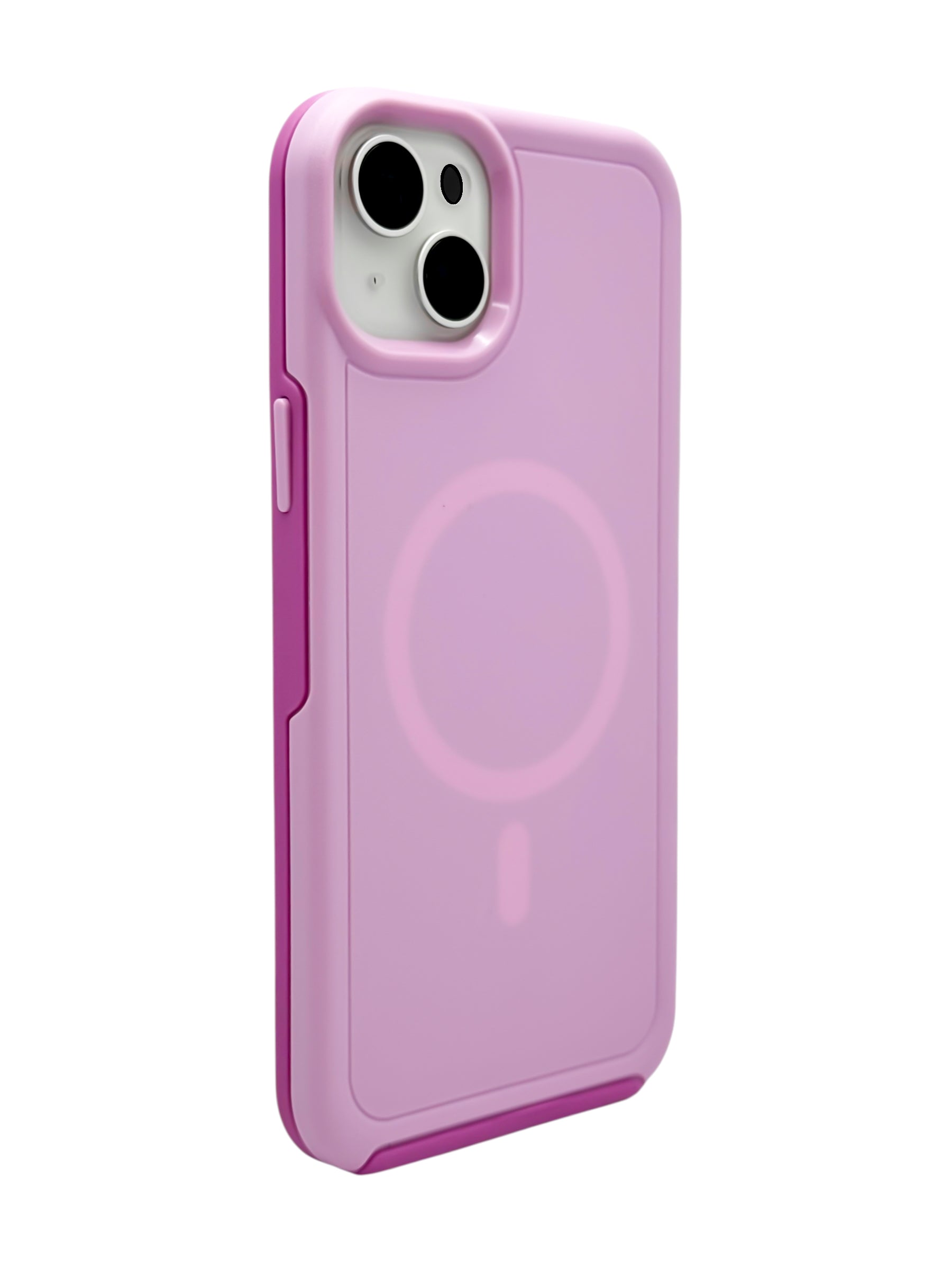 Funda para iPhone 15 plus (6.7) Rigida con aro magsafe lila