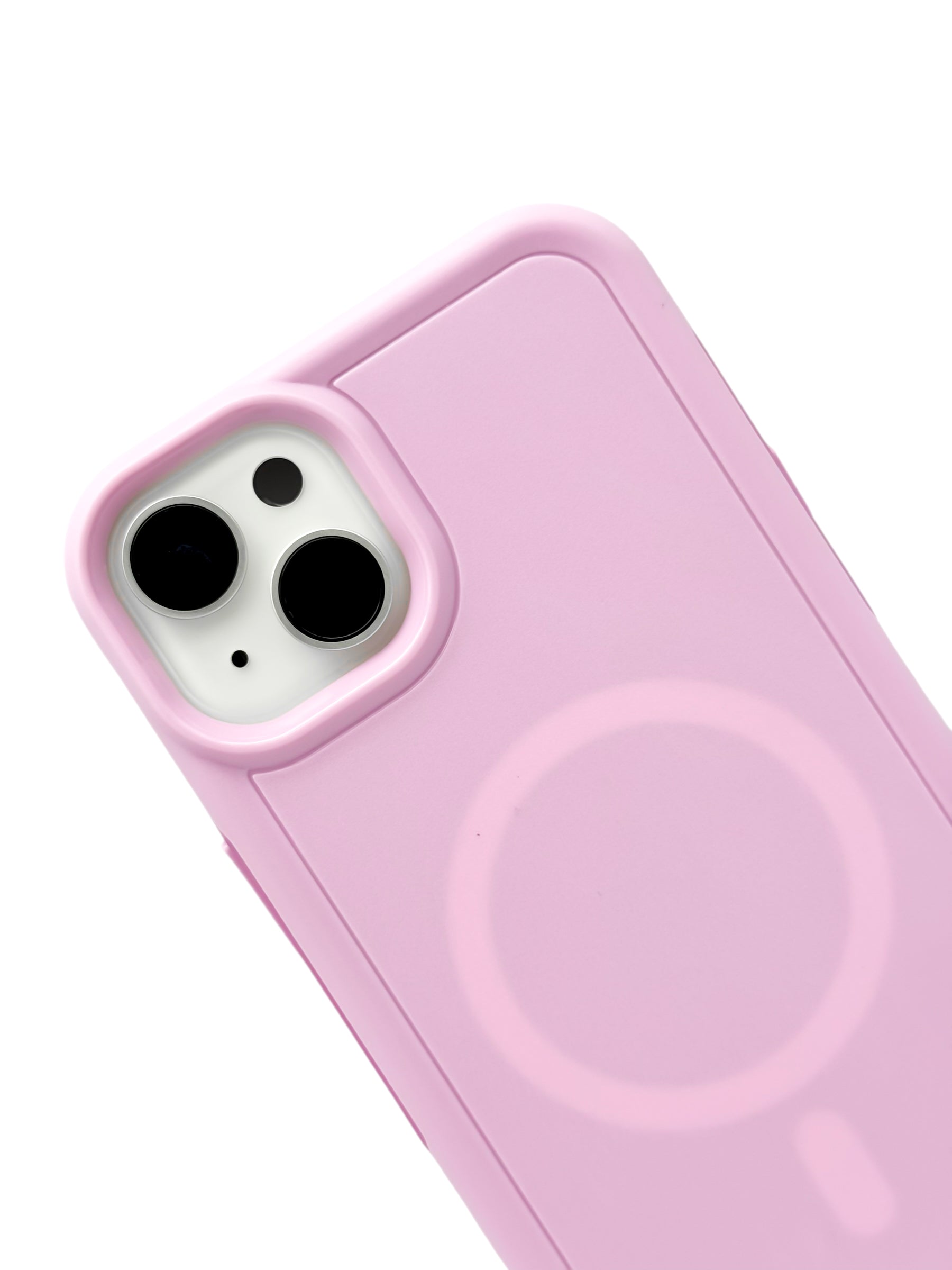 Funda para iPhone 15 plus (6.7) Rigida con aro magsafe lila