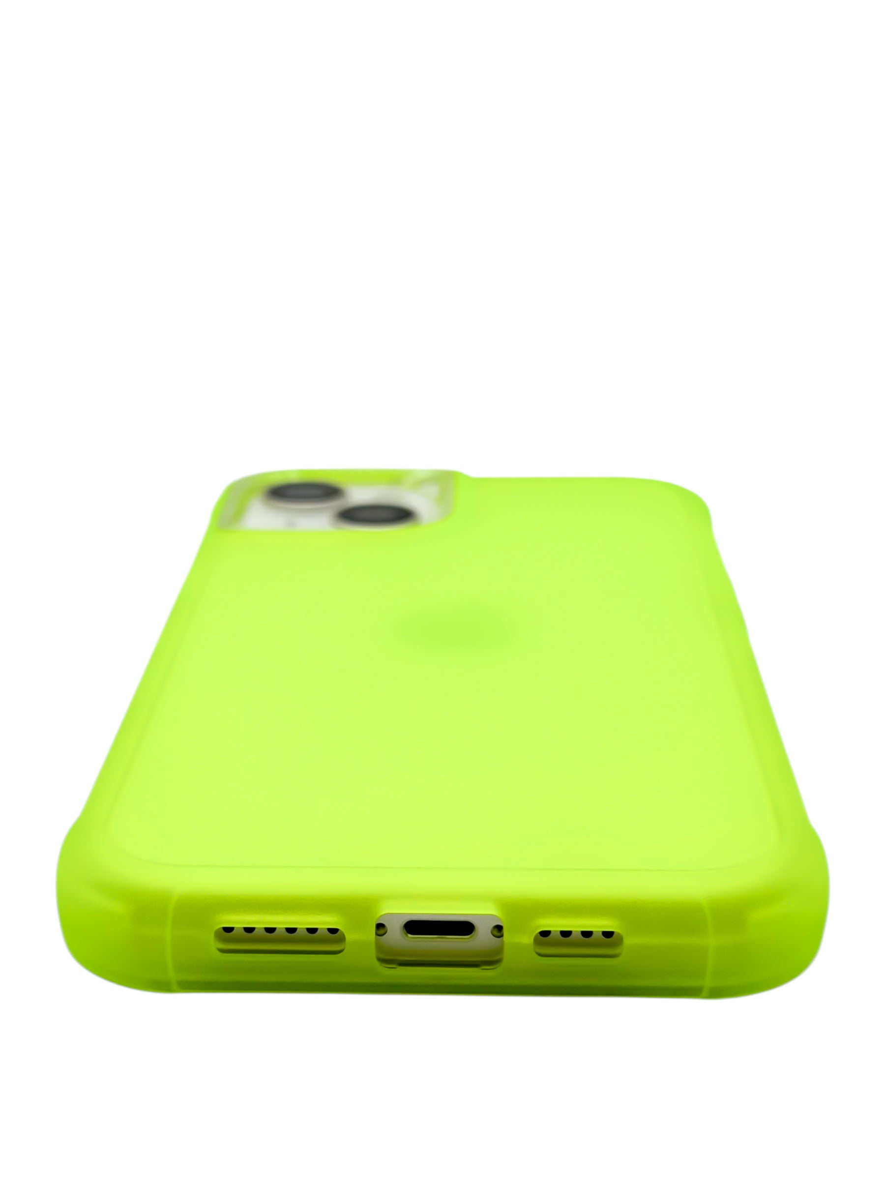 Funda para iPhone 15 plus (6.7) de uso rudo 3 en 1 color neon amarillo