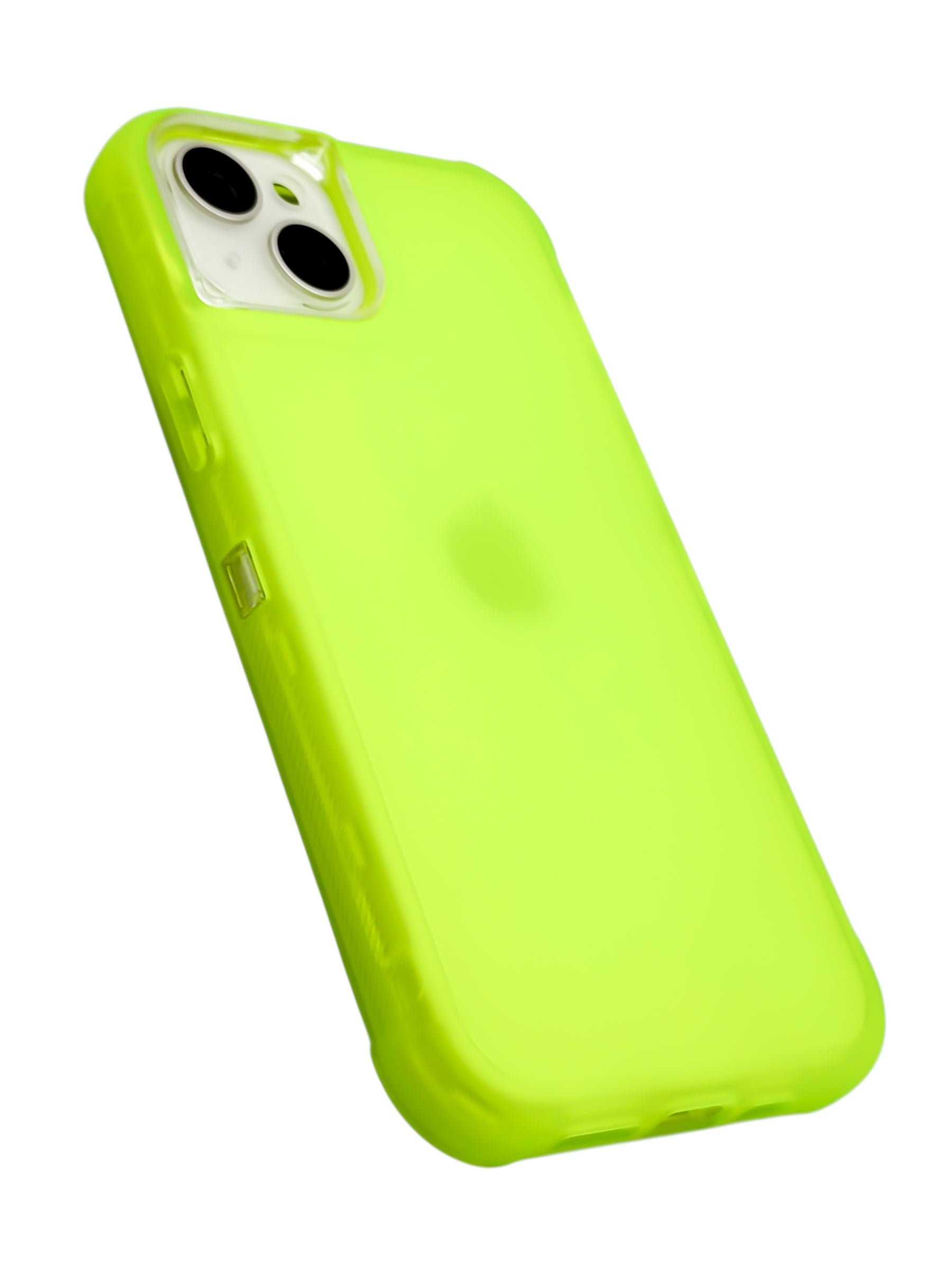 Funda para iPhone 15 plus (6.7) de uso rudo 3 en 1 color neon amarillo
